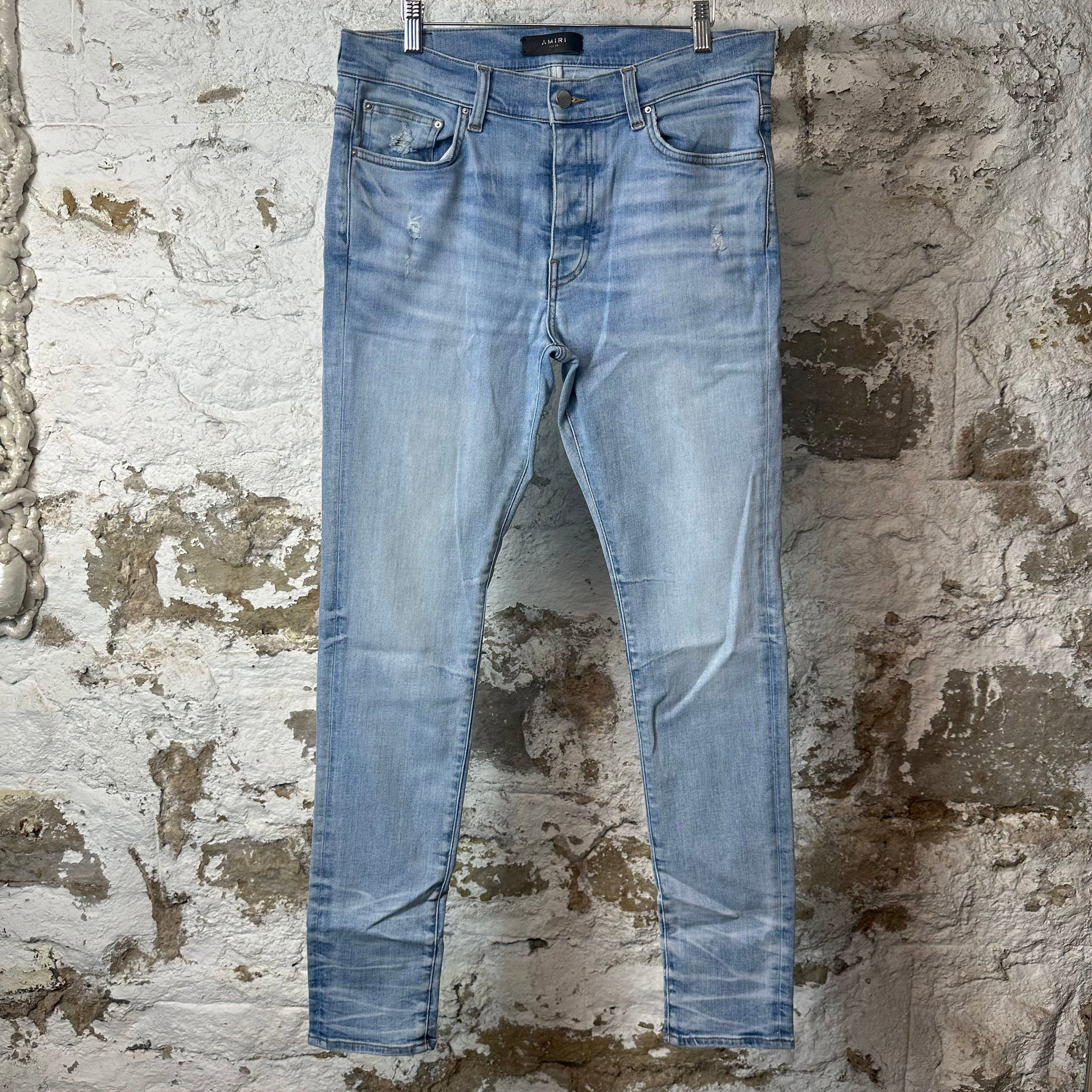 Amiri Amiri MX1 Light Indigo Jeans Sz 33 Blue | Grailed