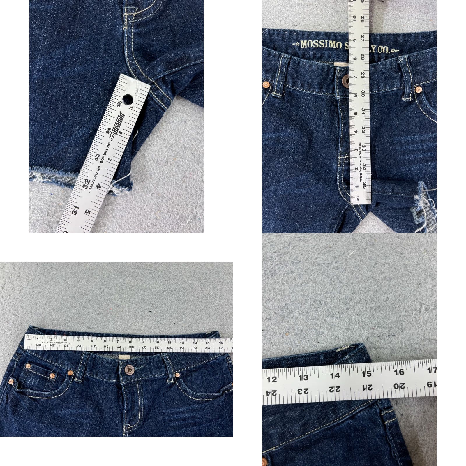 Mossimo VINTAGE Mossimo Shorts Womens 9 Denim Blue Jean Cutoff Low Rise 29x4 Cotton Size 30" / US 8 / IT 44 - 8 Thumbnail