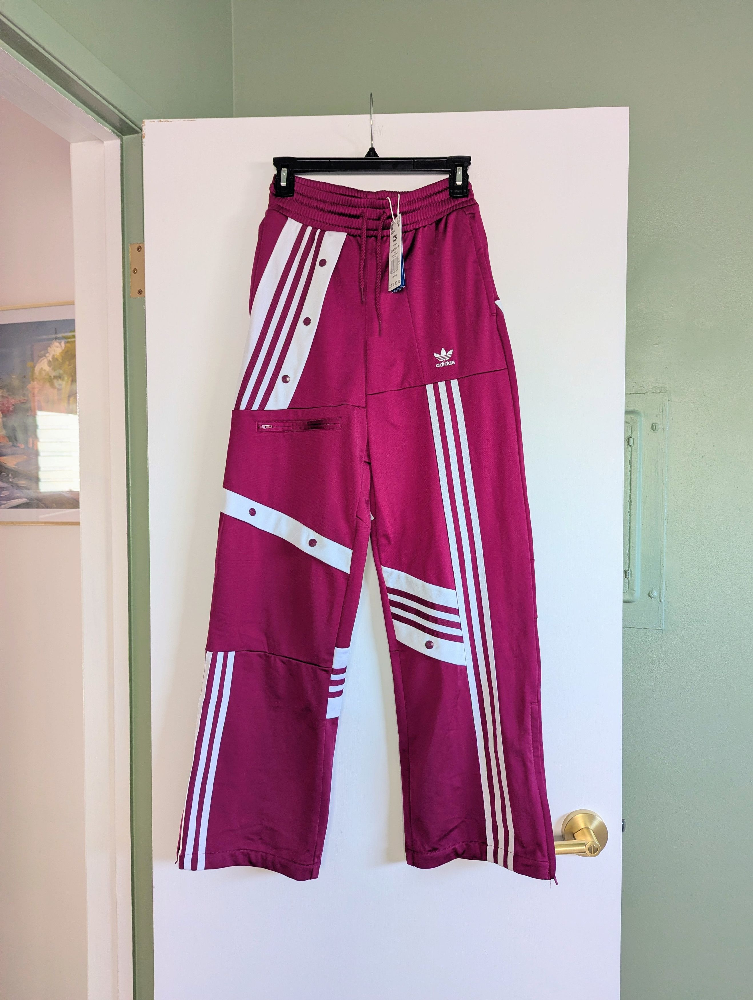 Adidas Rare adidas x Daniëlle Cathari Track Pants Power Berry XS Size 25" / US 0 / IT 36 - 4 Thumbnail