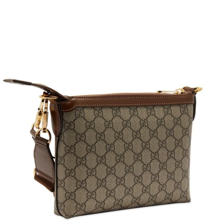 Gucci GUCCI Interlocking Beige GG Canvas Crossbody Bag New Size ONE SIZE - 2 Thumbnail