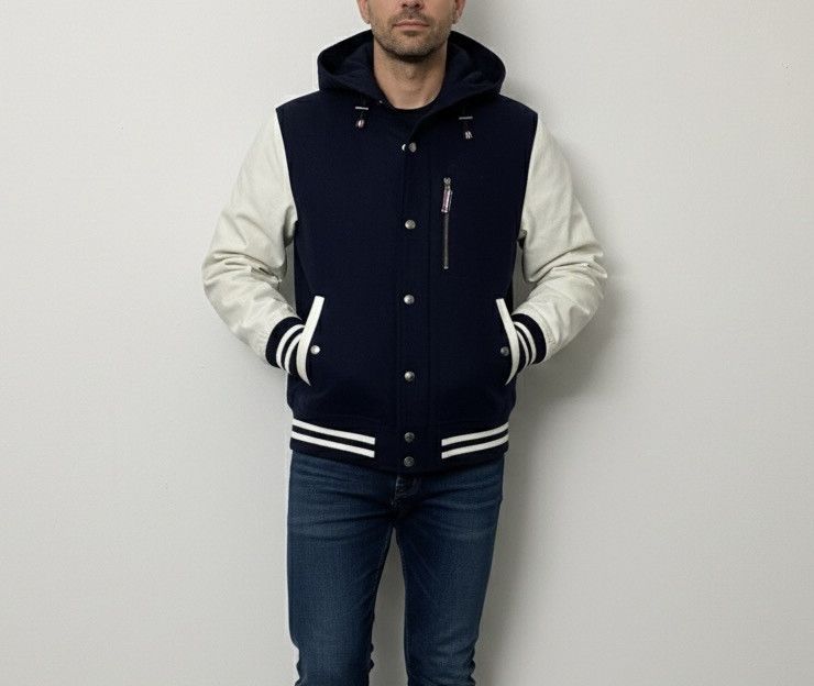 Beams Plus Beams Heart Varsity Sweater Jacket Size US S / EU 44-46 / 1 - 1 Thumbnail