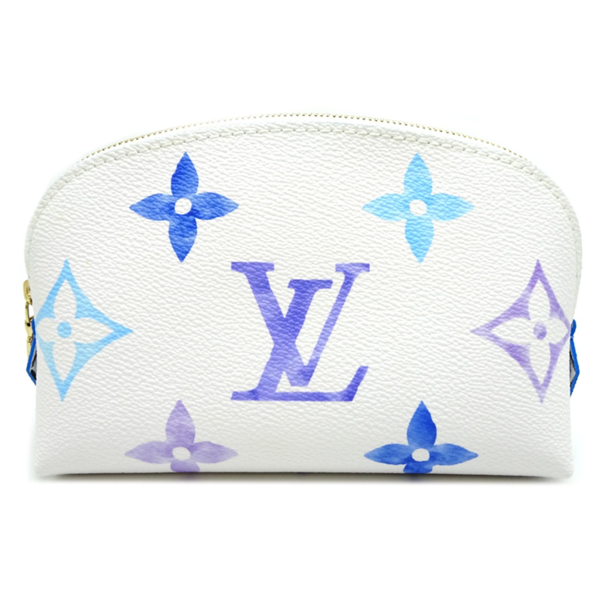 Louis Vuitton Louis Vuitton Cosmetic PM Pouch, Women's, M82492 (Discontinued) LV By the Pool, White Size ONE SIZE - 1 Thumbnail