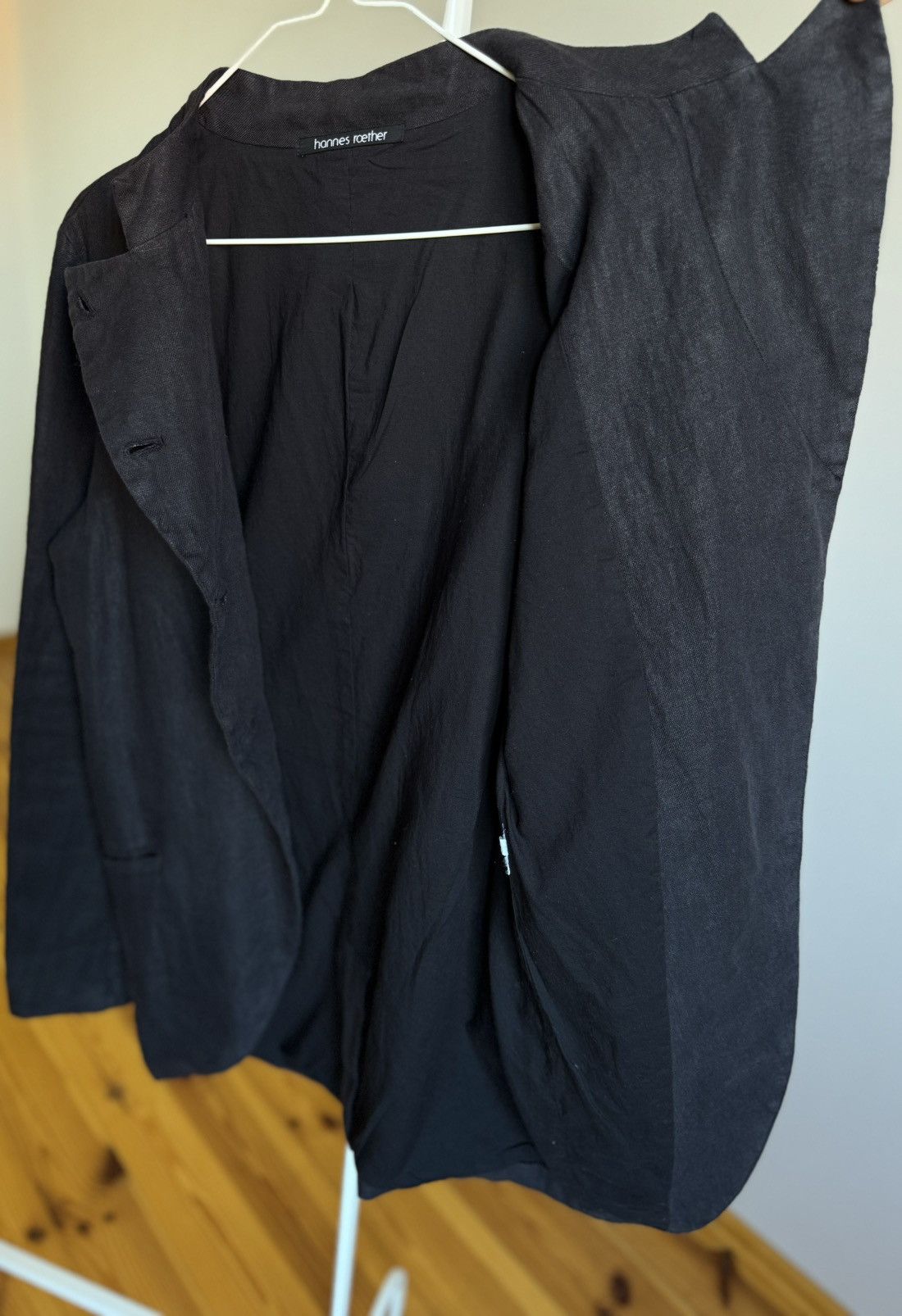 hannes roether Hannes Roether Avant Garde Linen Blazer Coat Large Women Size L / US 10 / IT 46 - 10 Thumbnail