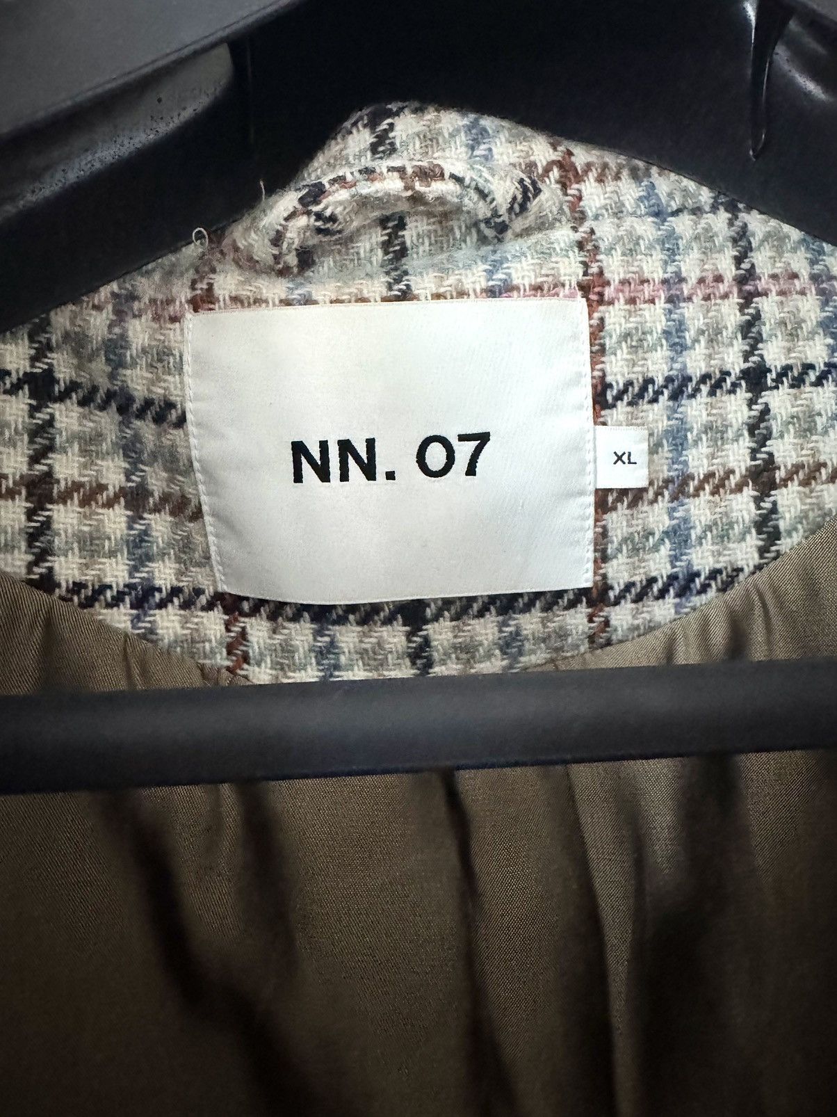 NN07 NN07 Julius 8005 Wool Blend Plaid Shirt Jacket Off White XL Size US XL / EU 56 / 4 - 3 Thumbnail