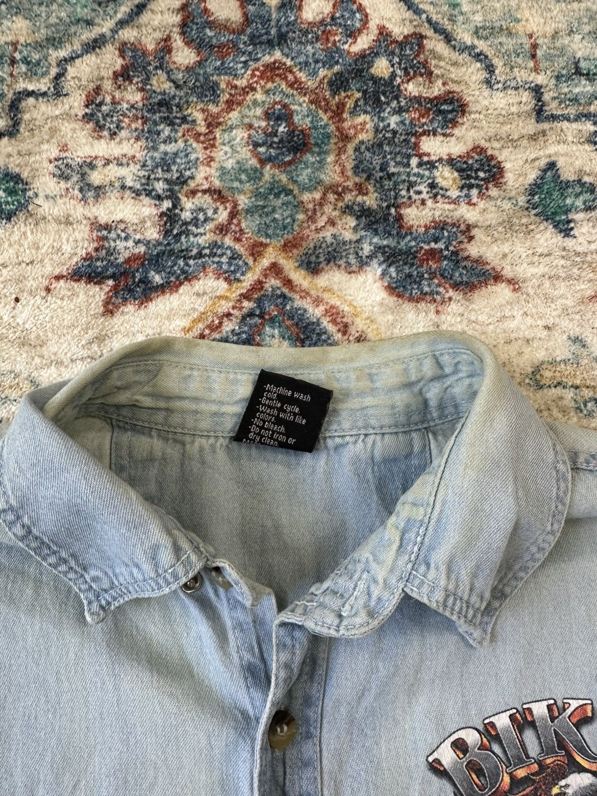 Vintage Vintage USA Denim Biker Vest Large Size US L / EU 52-54 / 3 - 6 Thumbnail