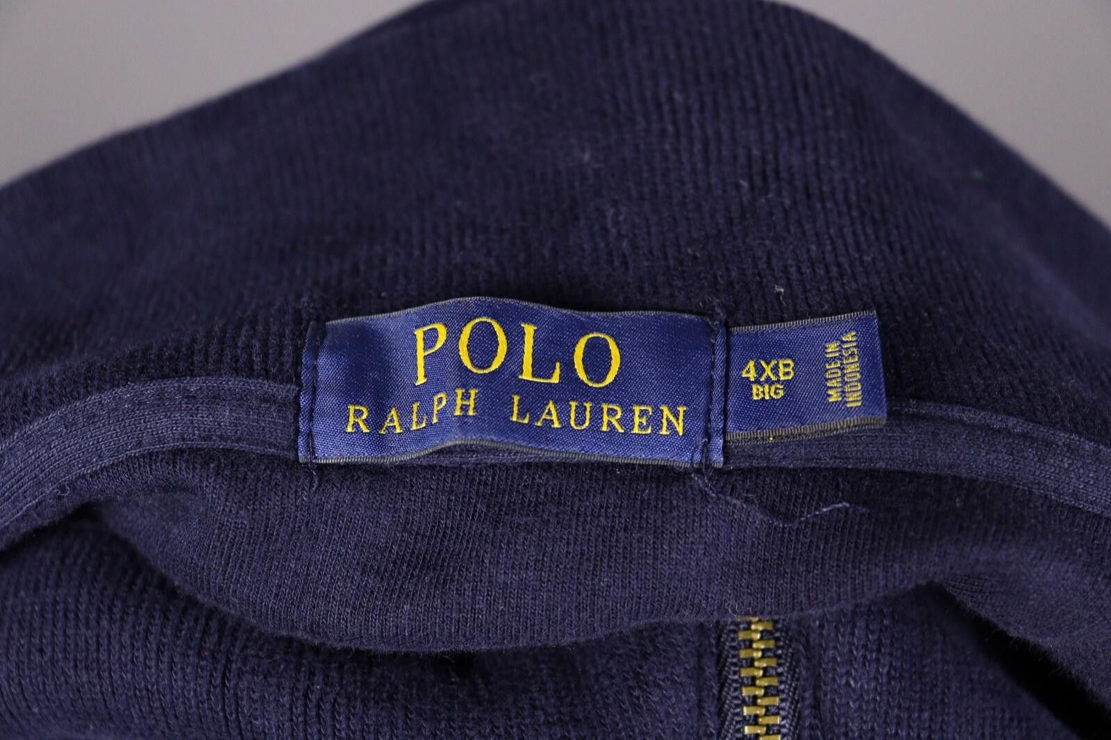 Polo Ralph Lauren Polo Ralph Lauren Blue 1/4 Zip Knit Sweater Size 4XB BIG Size US M / EU 48-50 / 2 - 10 Thumbnail