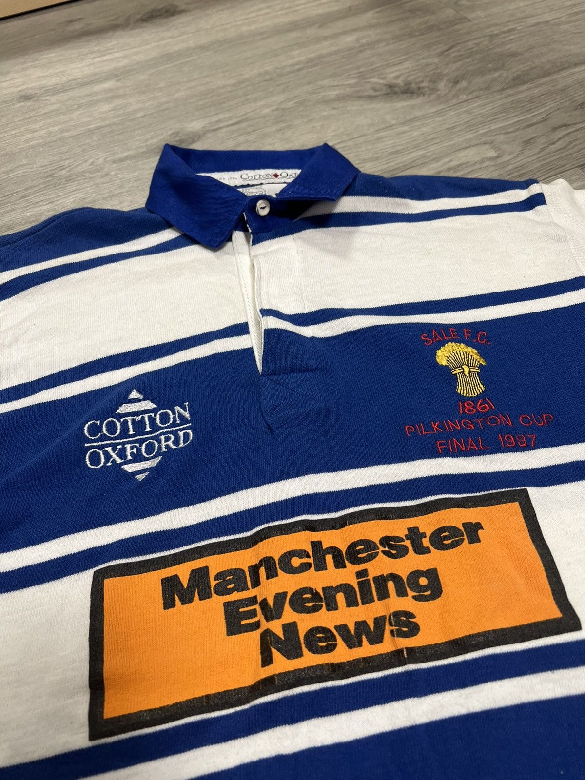 Vintage Cotton Oxford Pilkington Final Cup Rugby 1996/1997 Size S Size US S / EU 44-46 / 1 - 4 Thumbnail
