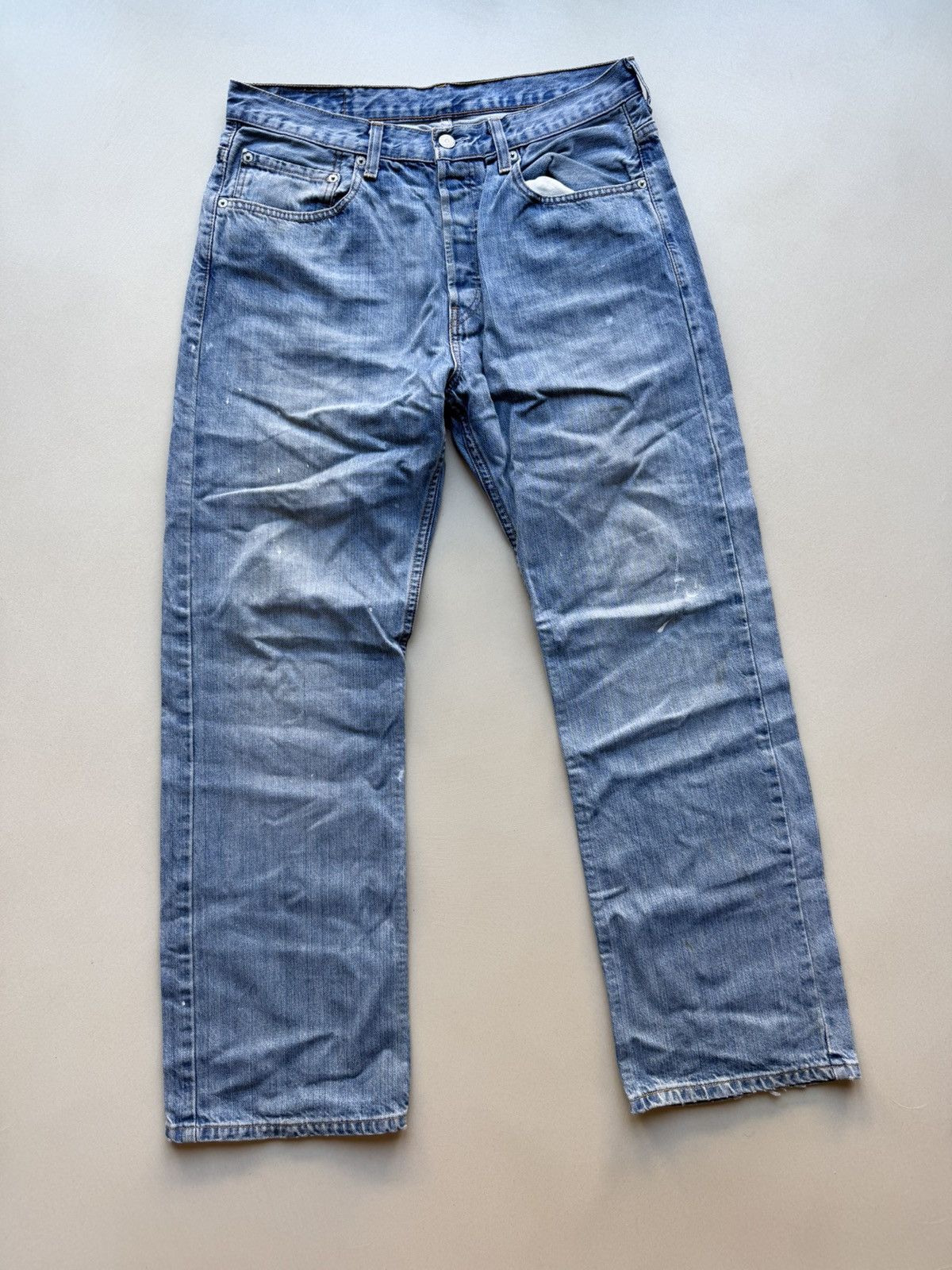 Vintage Levis Tab 756 Paint Splatter Denim Jeans