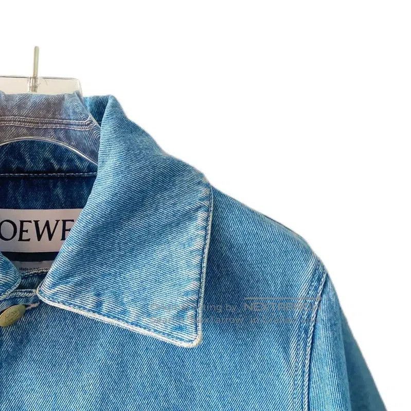 Loewe Loewe Blue Cotton Women’s Jacket . Size S / US 4 / IT 40 - 4 Thumbnail