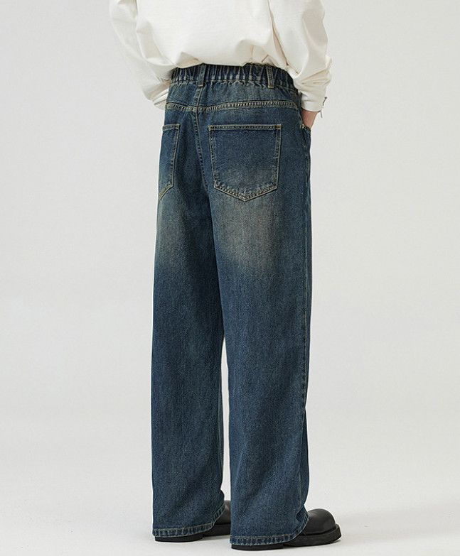 Vintage American straight loose-fitting distressed jeans Size US 32 / EU 48 - 4 Thumbnail