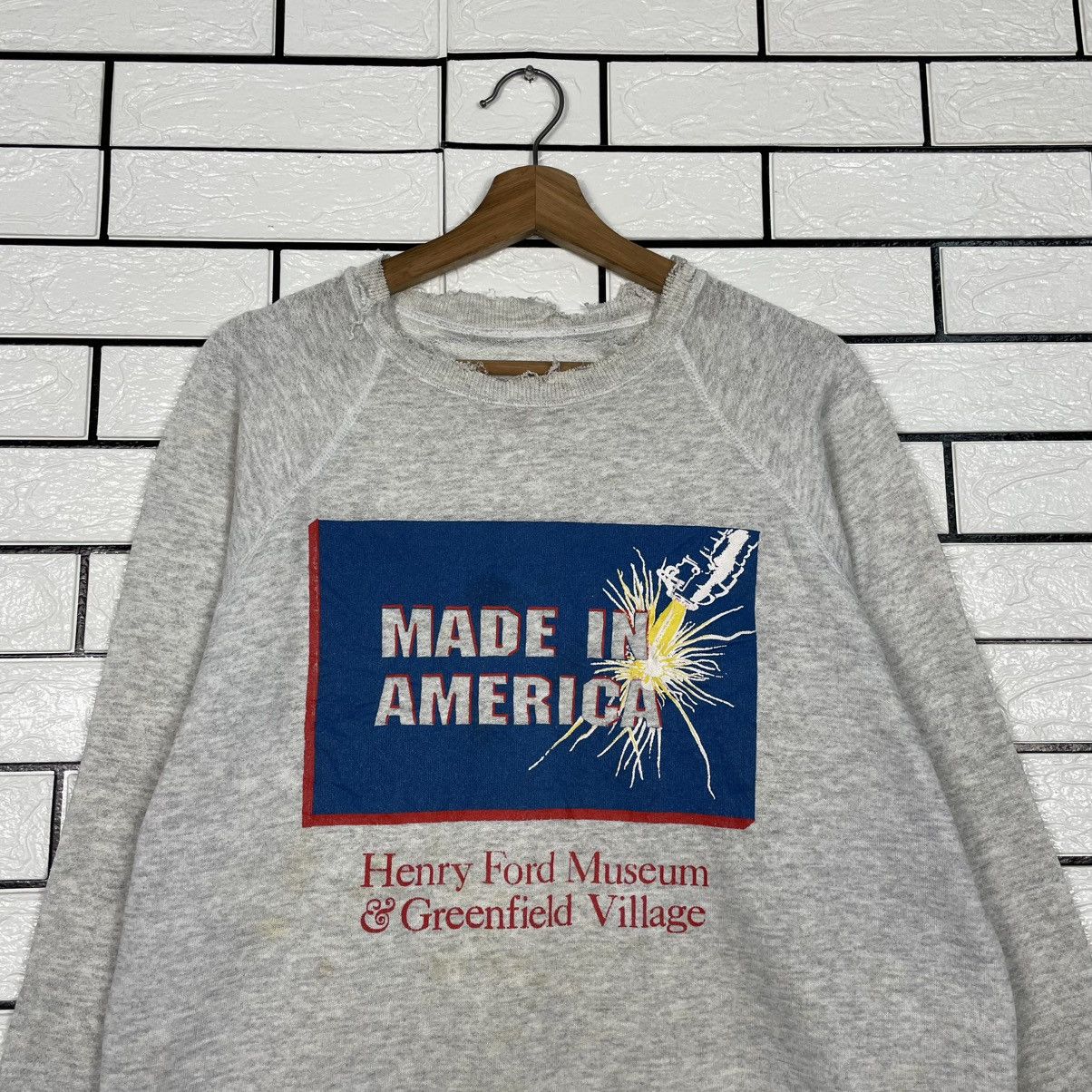 Vintage Vintage Distressed Henry Ford Museum Sweatshirt Size US M / EU 48-50 / 2 - 2 Thumbnail