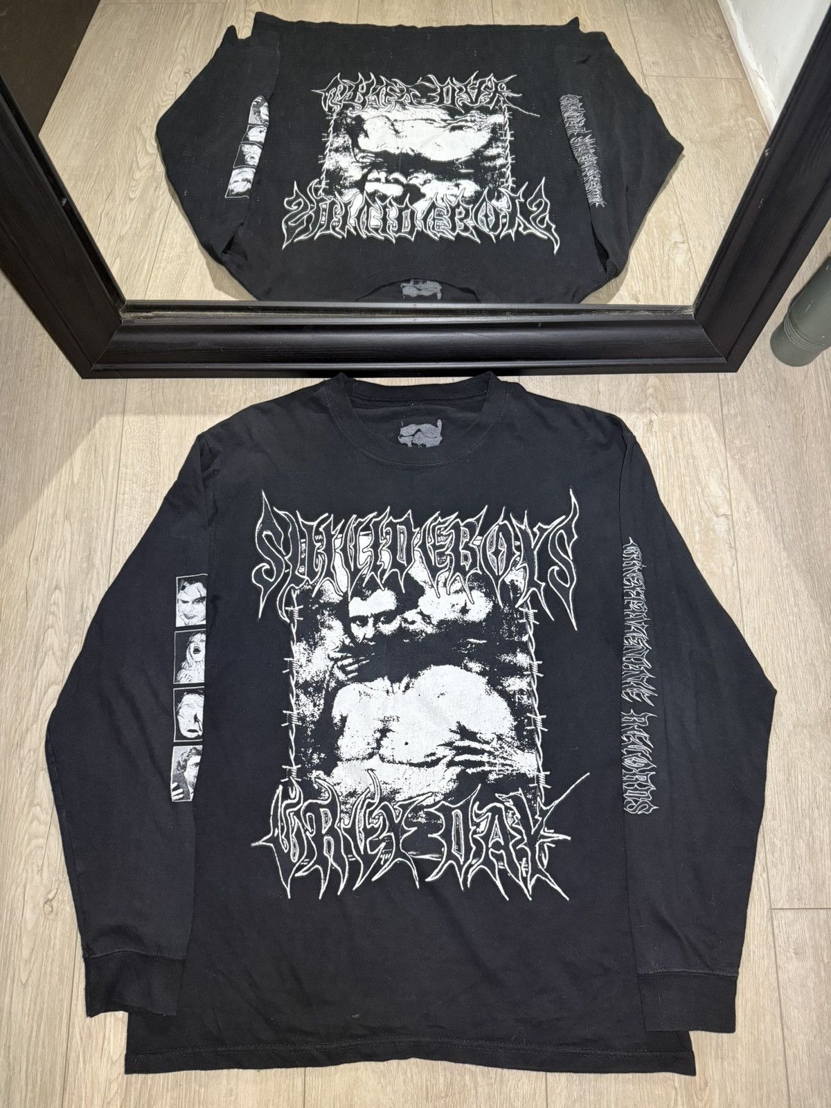 Fuck The Population × G59 Records Vintage / Y2K Rare Suicideboys Greyday Demon Long Sleeve Size US L / EU 52-54 / 3 - 1 Thumbnail