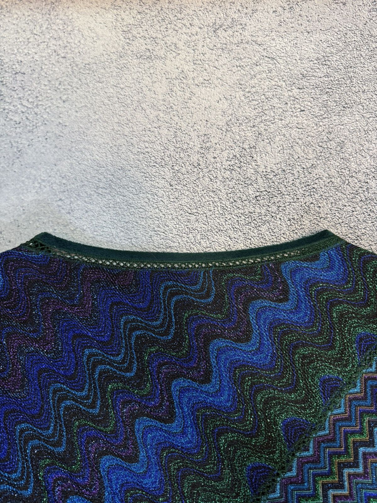 Missoni MISSONI Chevron ZigZag Knit 2-Piece Set Top & Wide Leg Pants Size 30" / US 8 / IT 44 - 7 Thumbnail