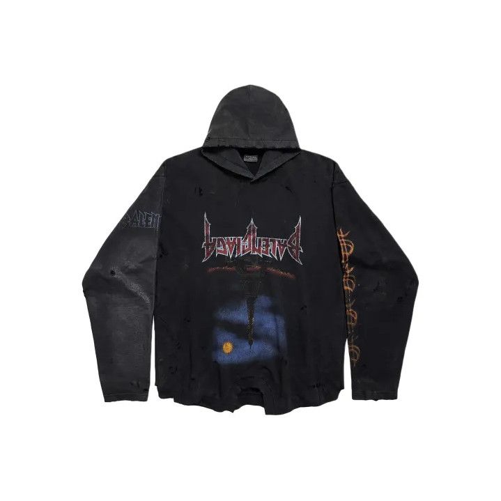 Balenciaga Balenciaga Graphic Hooded Sweatshirt for All Genders Size US M / EU 48-50 / 2 - 1 Thumbnail