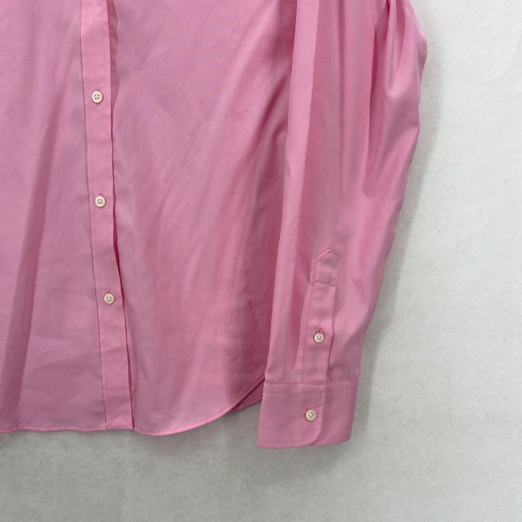 Lauren Ralph Lauren Shirt Womens Small Pink Button Up Non Iron Long Sleeve NWT