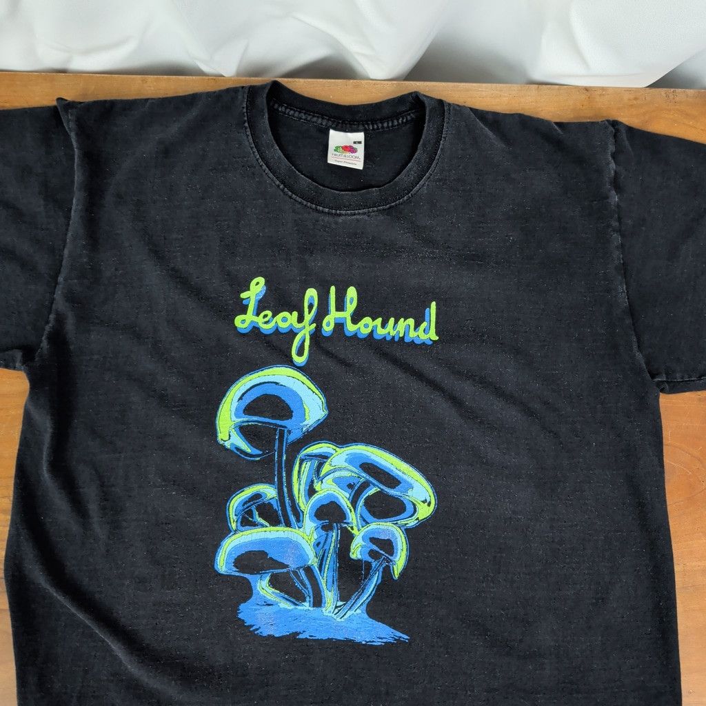 Band Tees × Fruit Of The Loom × Vintage Vintage Leaf Hound Psychedelic Hard Rock Band T-Shirt Size US L / EU 52-54 / 3 - 1 Thumbnail