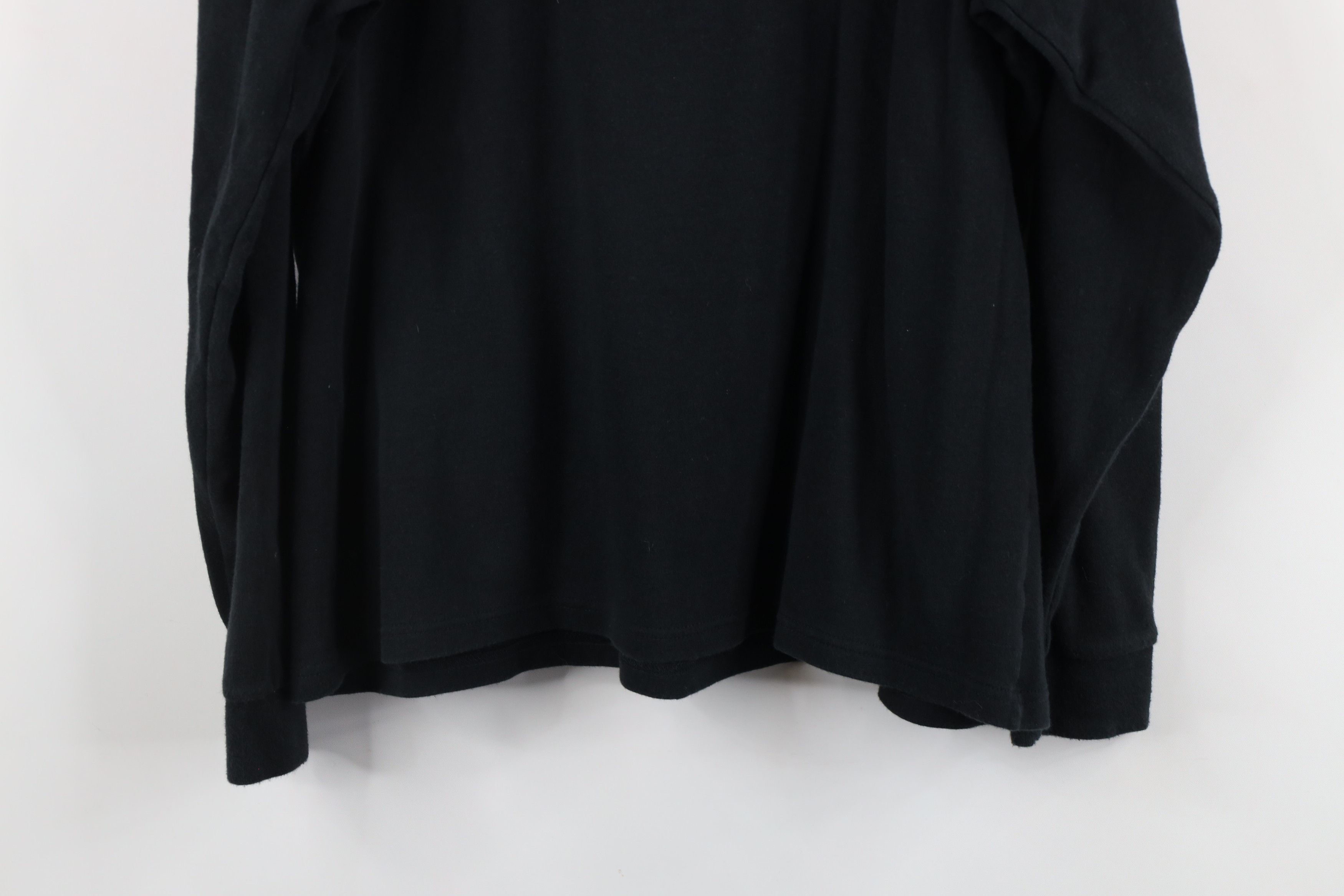 L.L. Bean × Vintage Vintage 90s LL Bean Mock Neck Long Sleeve T-Shirt Black Size XL / US 12-14 / IT 48-50 - 8 Thumbnail