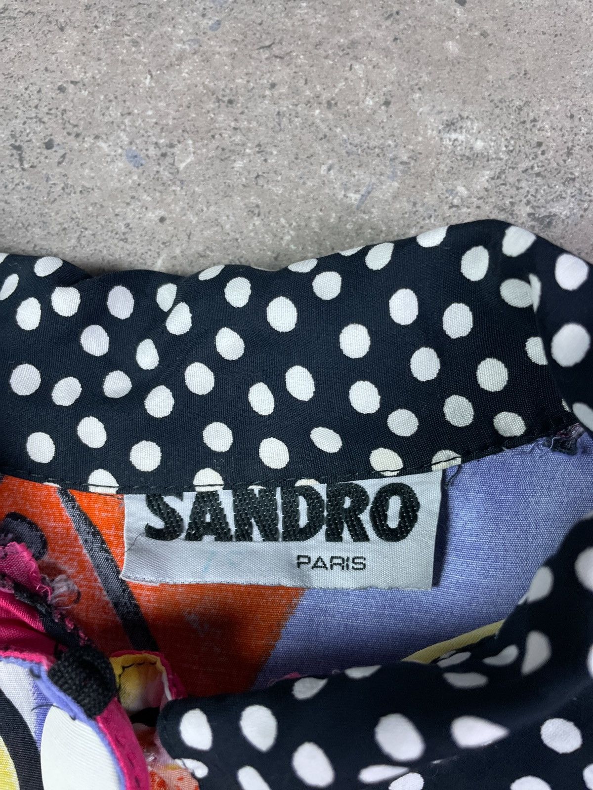 Sandro Vintage Sando Paris Luxury Shirt Wmns Size ONE SIZE - 5 Thumbnail
