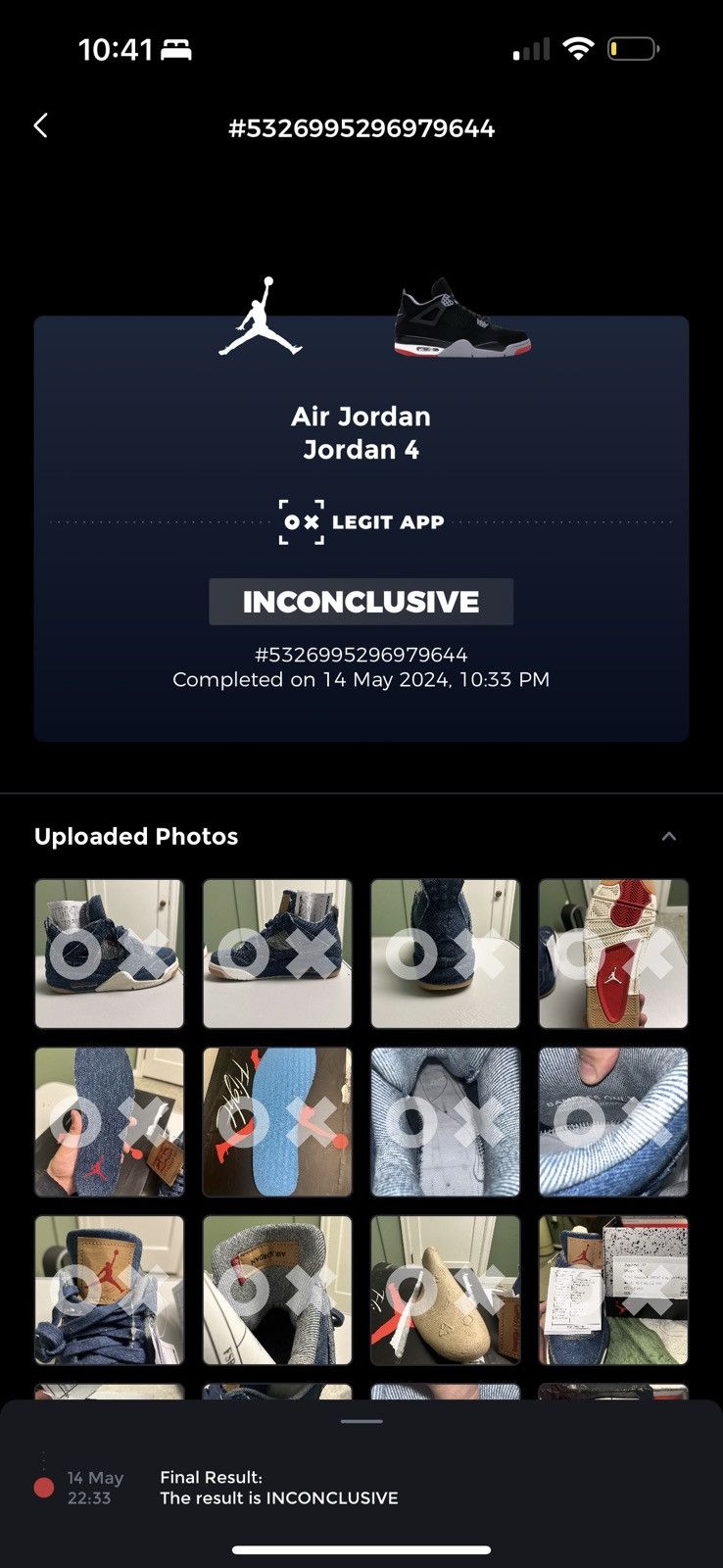Jordan Brand × Levi's × Nike SAMPLE Nike Jordan Brand x Levi’s Air Jordan 4 Denim Blue Size US 8.5 / EU 41-42 - 17 Thumbnail
