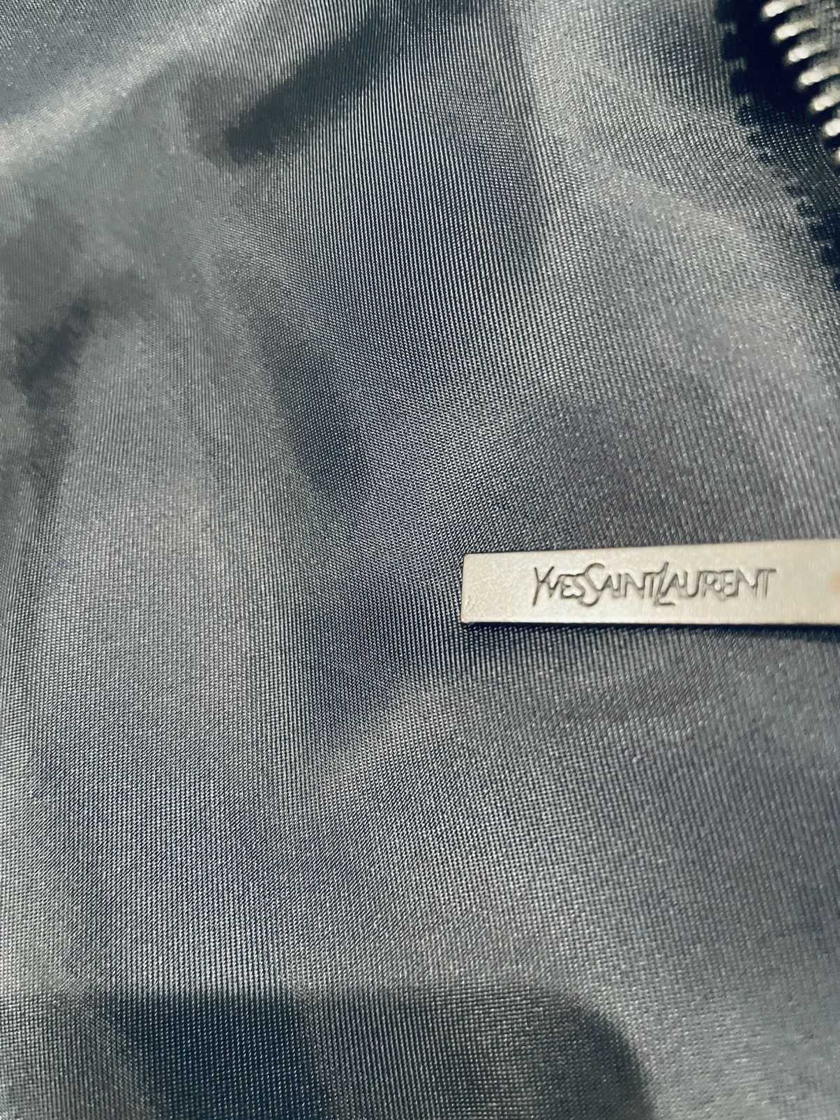 Yves Saint Laurent Men’s Noir Polyester Double Zip/Button Up Jacket Size US L / EU 52-54 / 3 - 5 Thumbnail