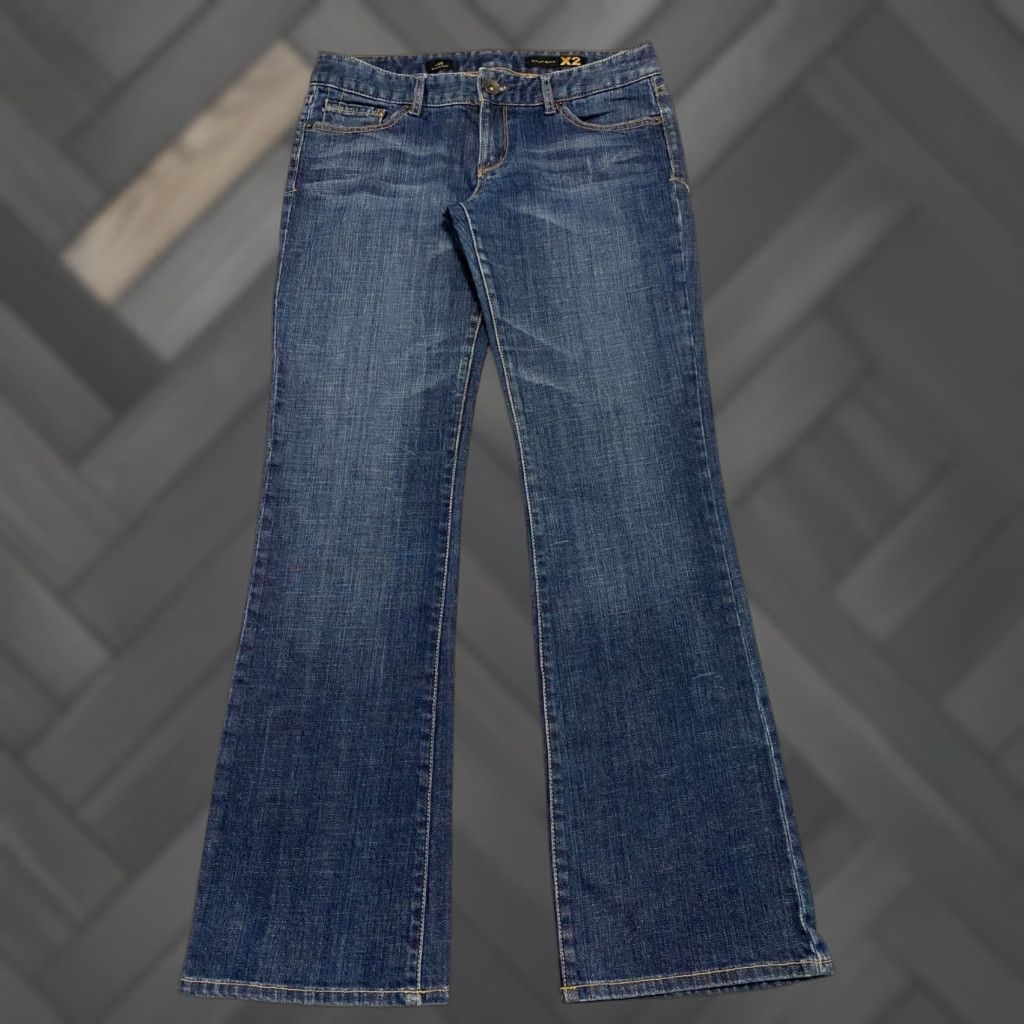 Vintage X2 Quality Denim Jeans Bootcut 5-Pocket Pockets Womens Size 8 Blue Denim Embroidered Stella Emerging Size 24" / US 00 / IT 34 - 1 Thumbnail