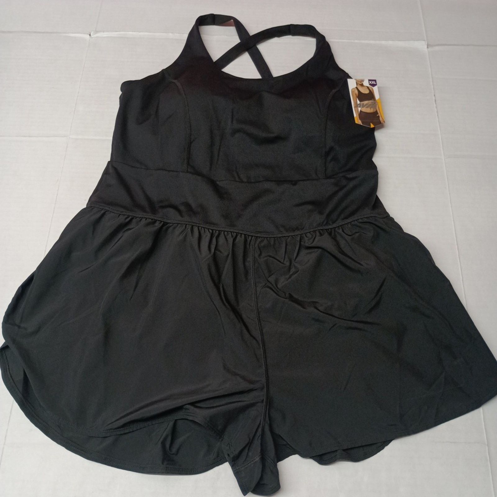 Avia Avia Women’s Bodysuit Romper Built In Bra M (8-10) Black Size 30" / US 8 / IT 44 - 4 Thumbnail