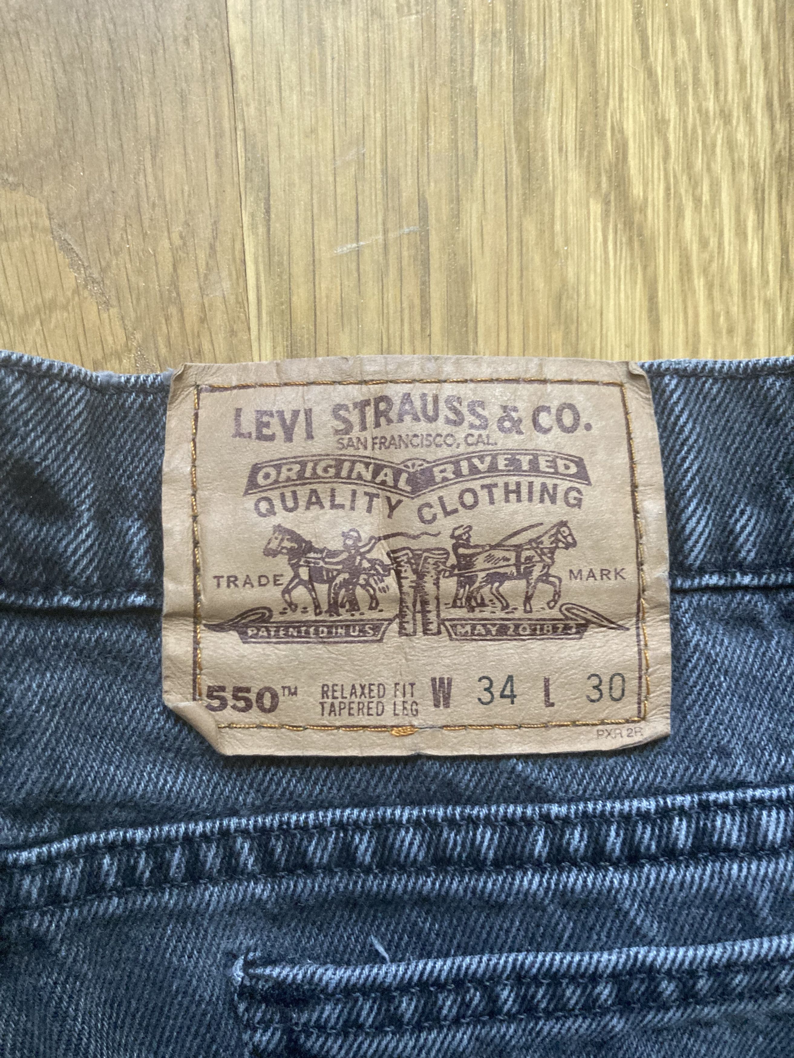 Levi's Vintage Levi's Two Tone Black Jeans 34x30 Size US 34 / EU 50 - 3 Thumbnail