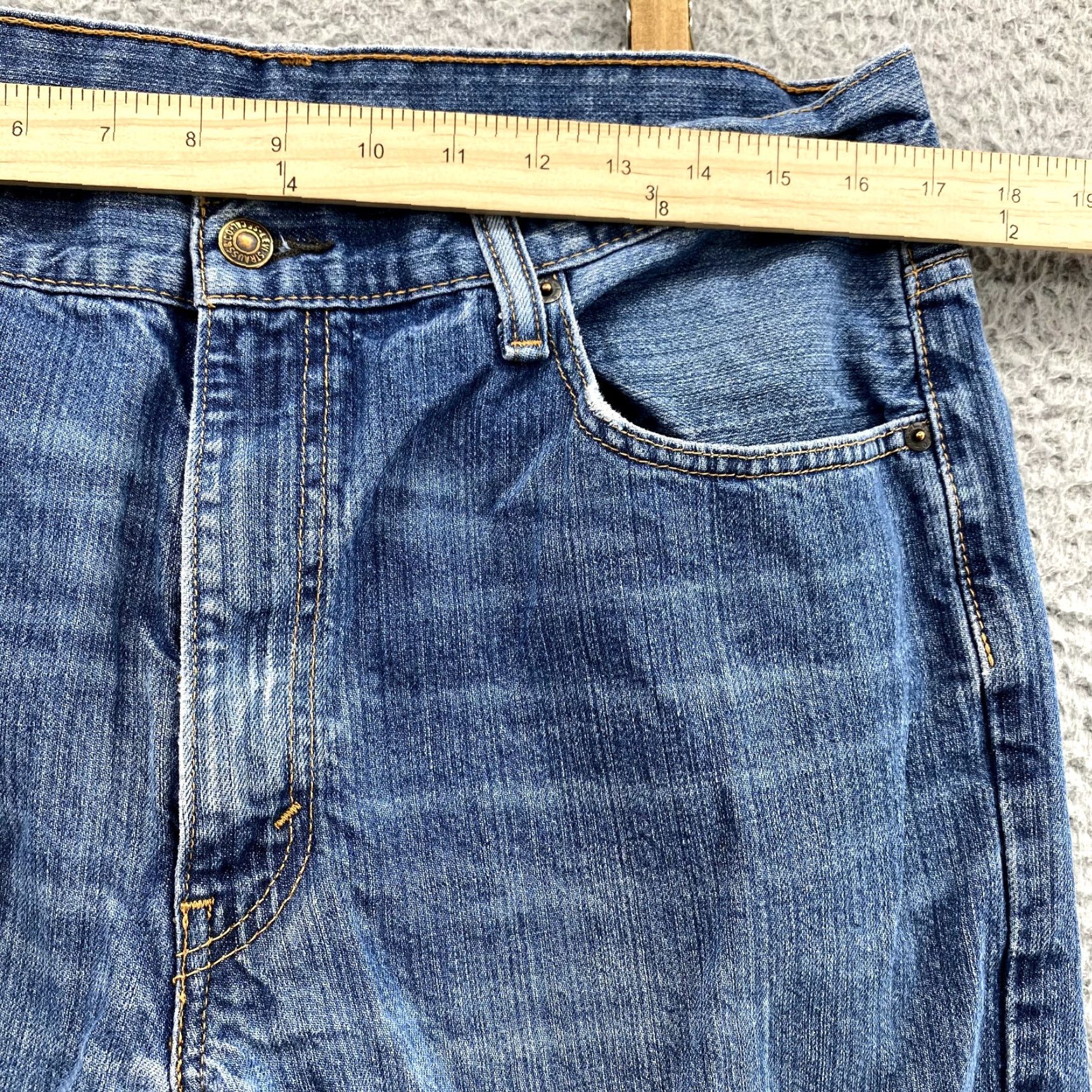 Levi's Levi's Jeans 550 Straight Denim 36X30 Blue 90s Y2K Retro Mens Size US 36 / EU 52 - 3 Thumbnail