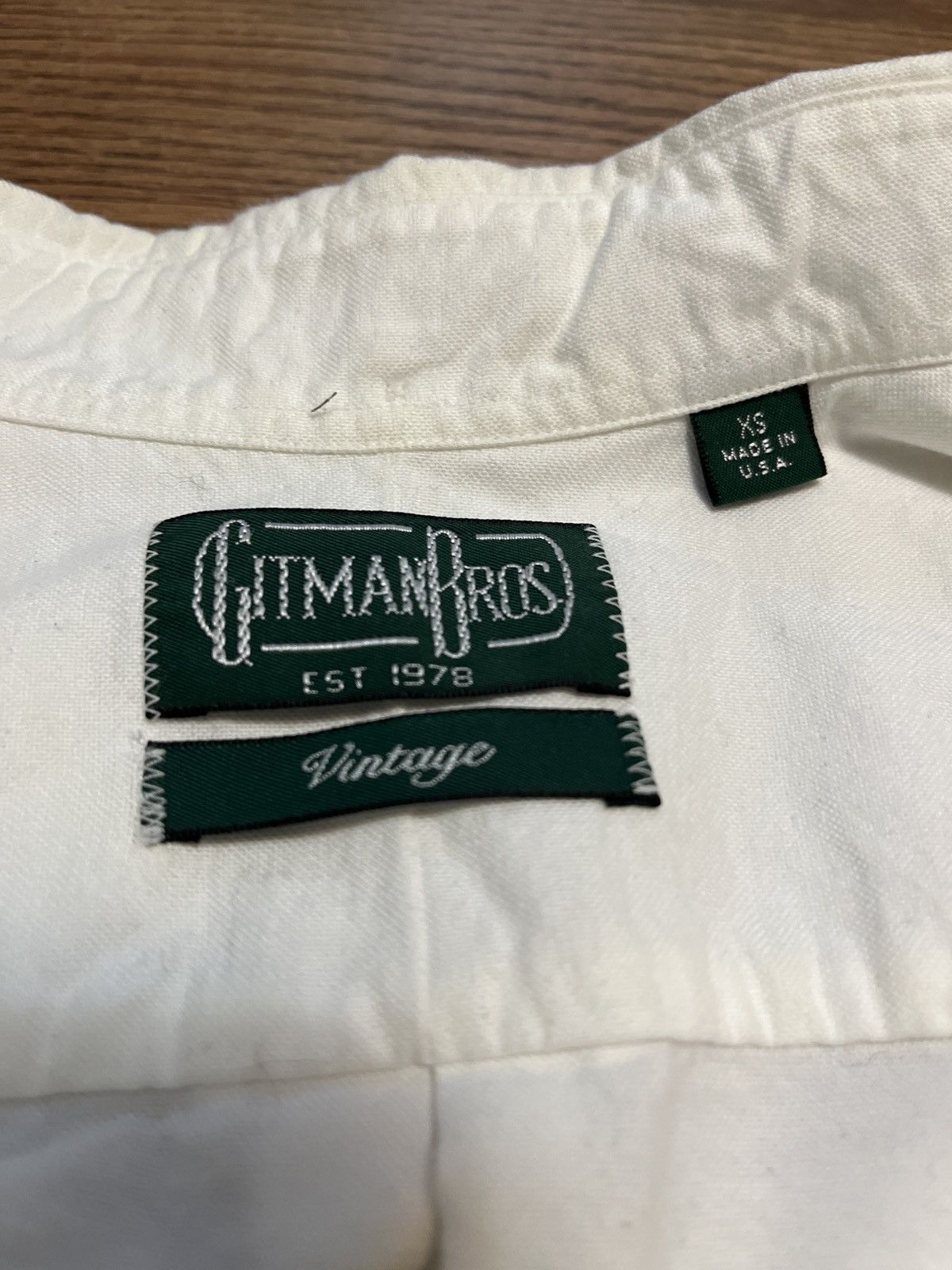 Gitman Bros. Vintage Gitman Bros -S/S - White button up Size US XS / EU 42 / 0 - 3 Thumbnail