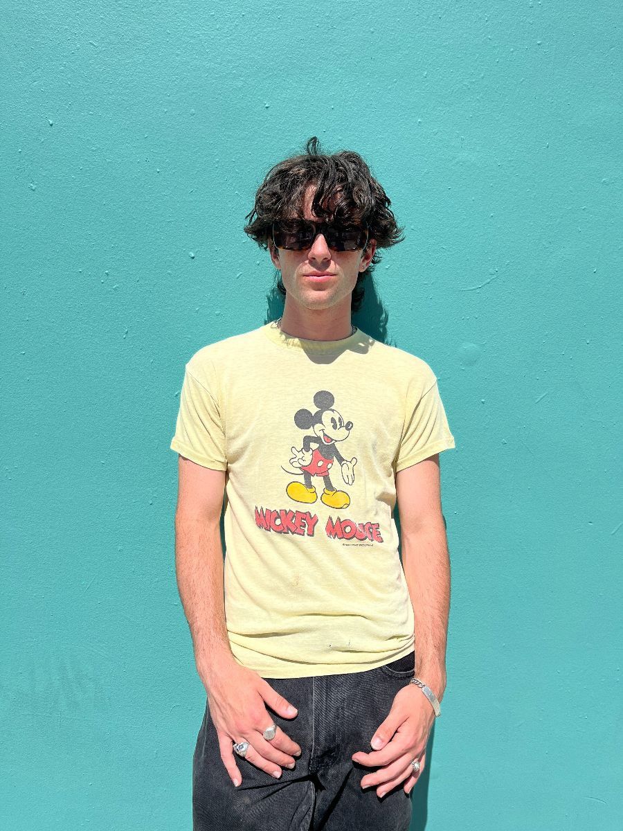 Band Tees × Mickey Mouse × Vintage 70's MICKEY MOUSE DOUBLE SIDE Size US M / EU 48-50 / 2 - 1 Thumbnail