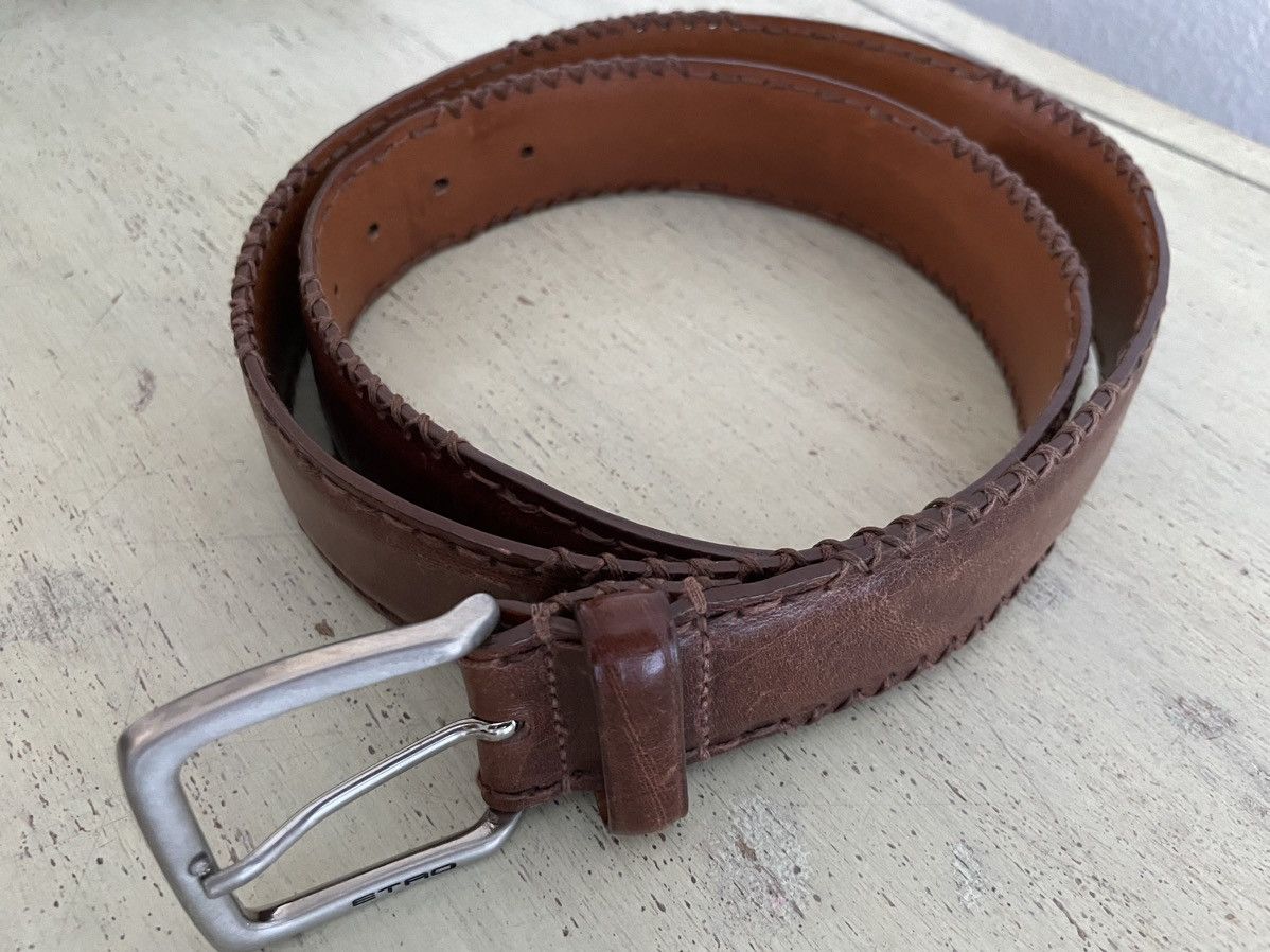 Etro Leather Belt Size 40 - 3 Thumbnail