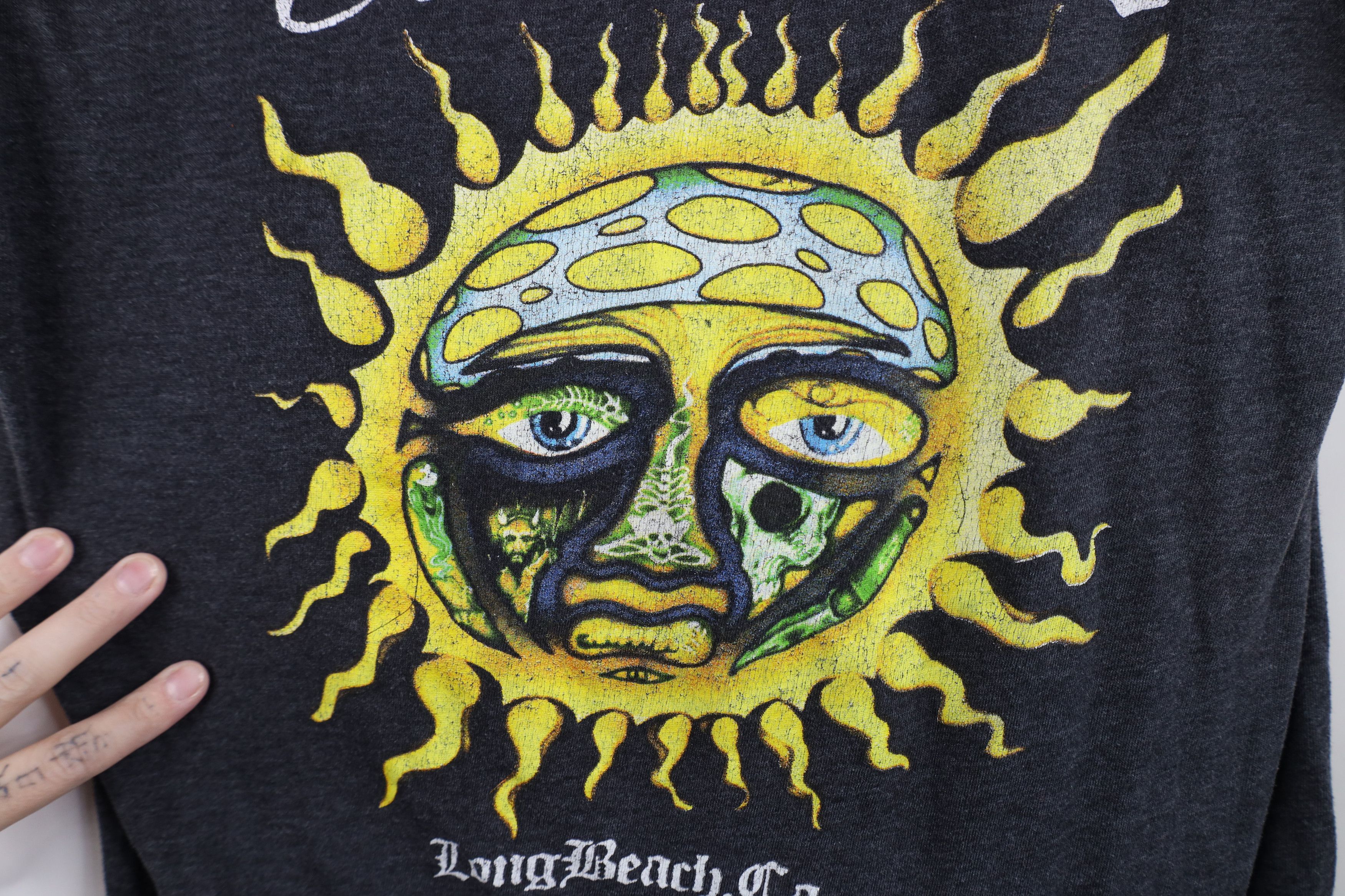 Vintage Retro Y2K Mushroom Sublime Band Short Sleeve T-Shirt Gray Size L / US 10 / IT 46 - 6 Thumbnail