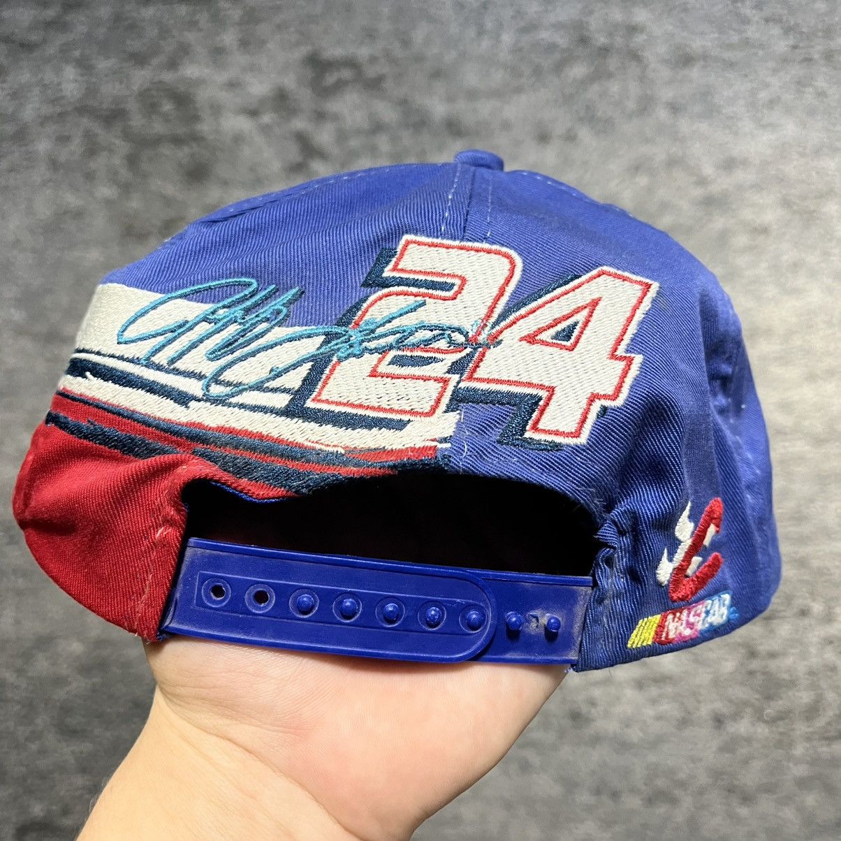 Chase Authentics Vintage 90s Jeff Gordon Pepsi Racing NASCAR Snapback Hat Size ONE SIZE - 3 Thumbnail