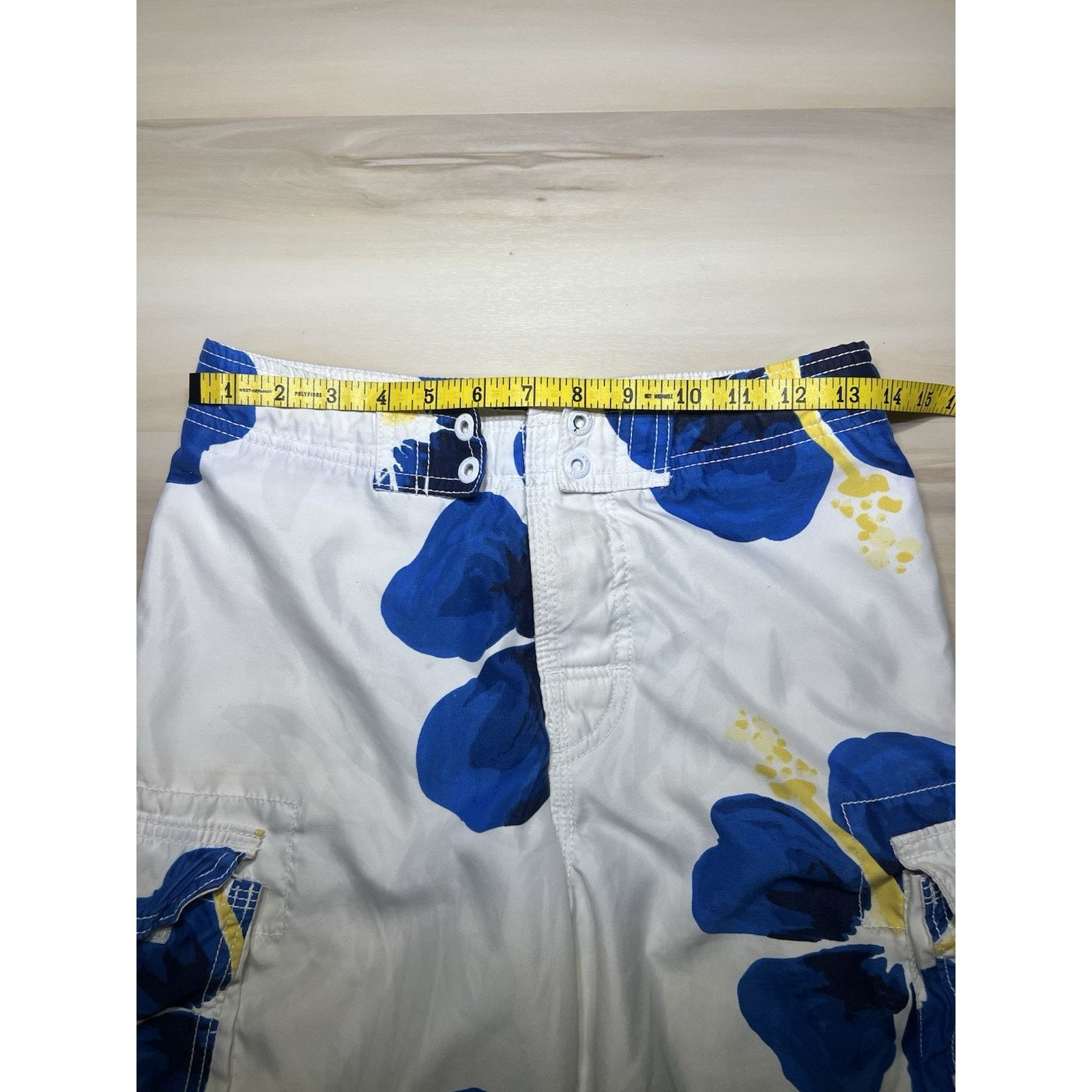 Abercrombie & Fitch abercrombie fitch swim trunks Trunks Blue White Sz M Pockets Size US 30 / EU 46 - 5 Thumbnail