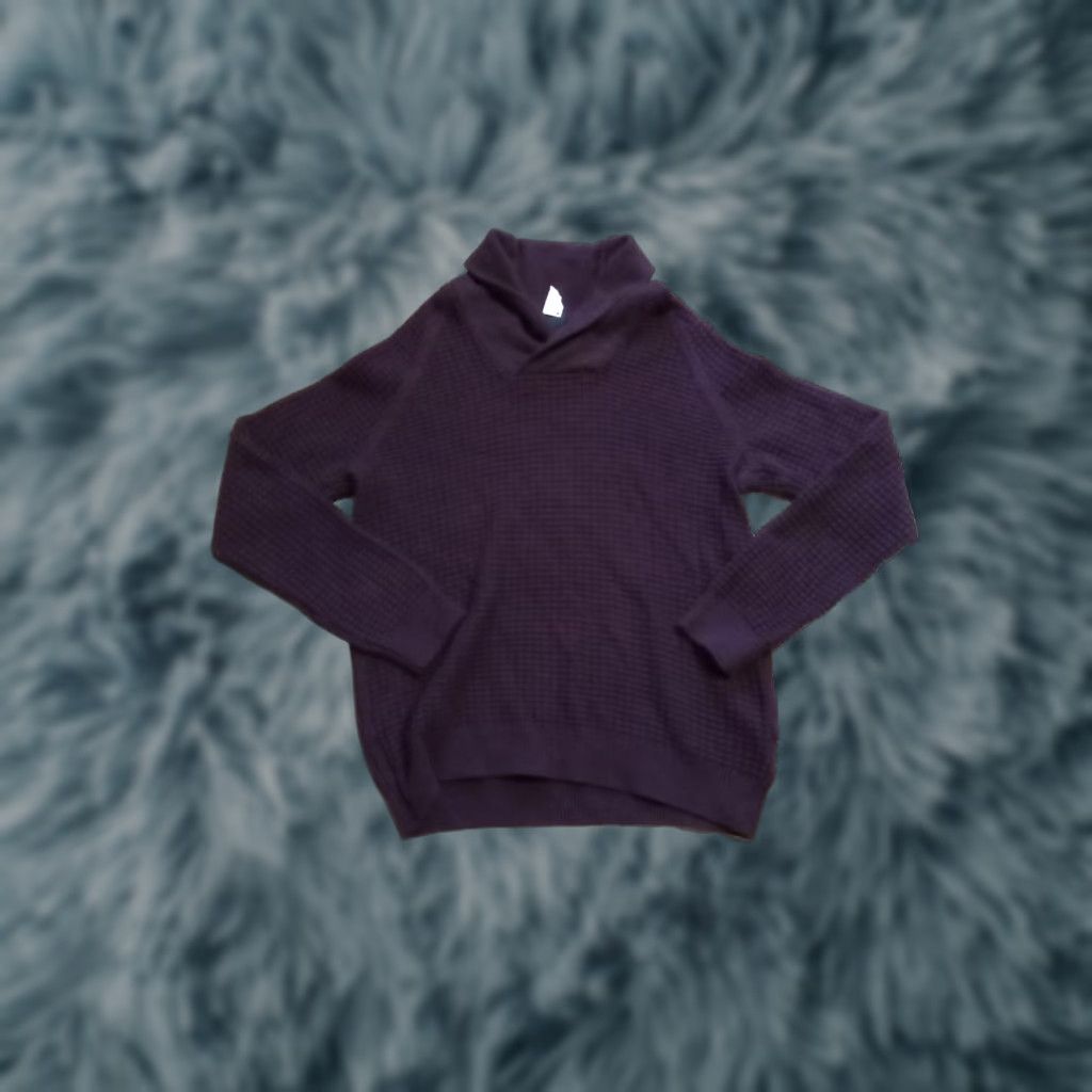 H&M H & M Sweater Pullover Turtleneck XL Red Burgundy Cotton/Poly/Wool 48" Chest Mens Size US XL / EU 56 / 4 - 1 Thumbnail
