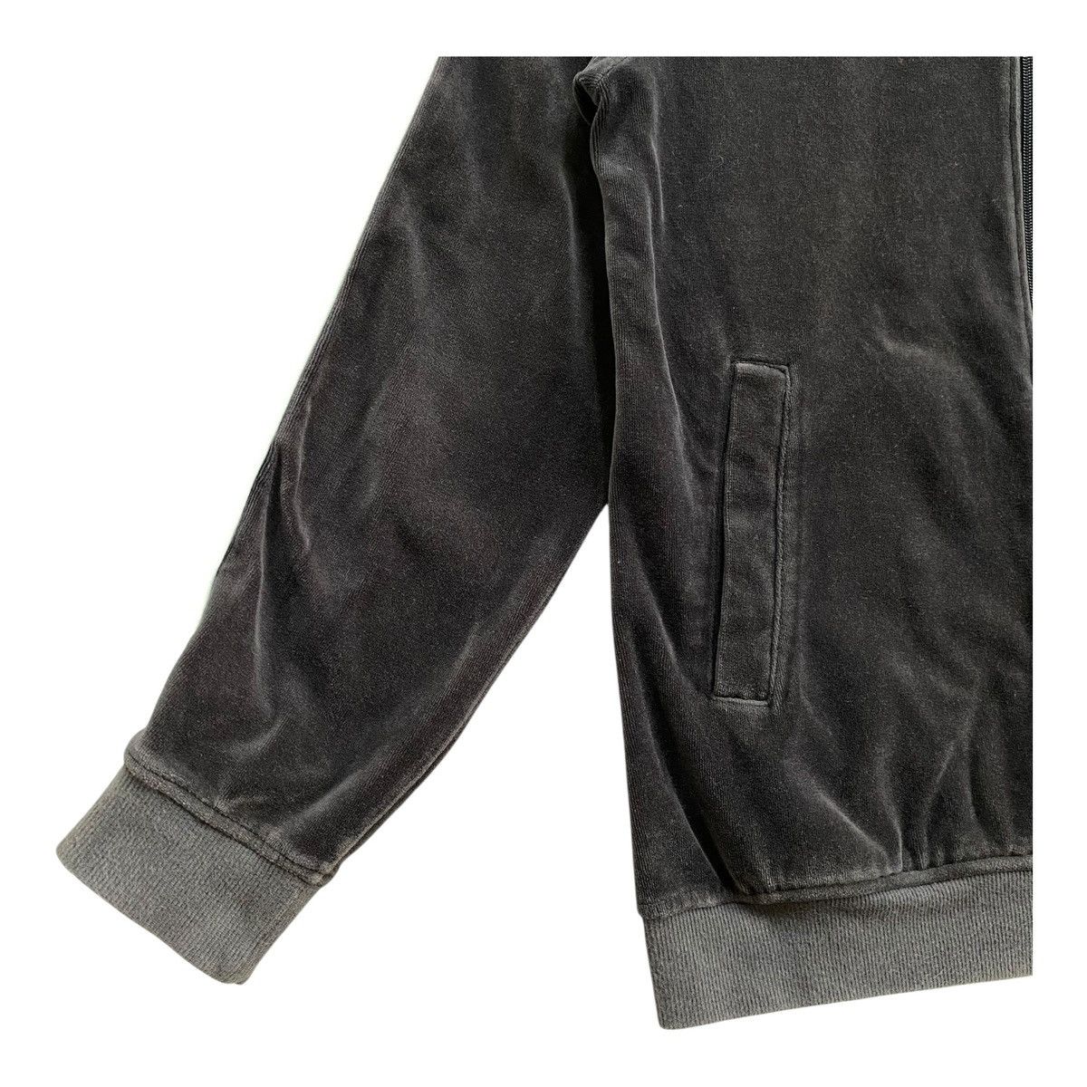 Hysteric Glamour Vintage Hysteric Glamour Velour Track Jacket Charcoal Grey Size US S / EU 44-46 / 1 - 3 Thumbnail
