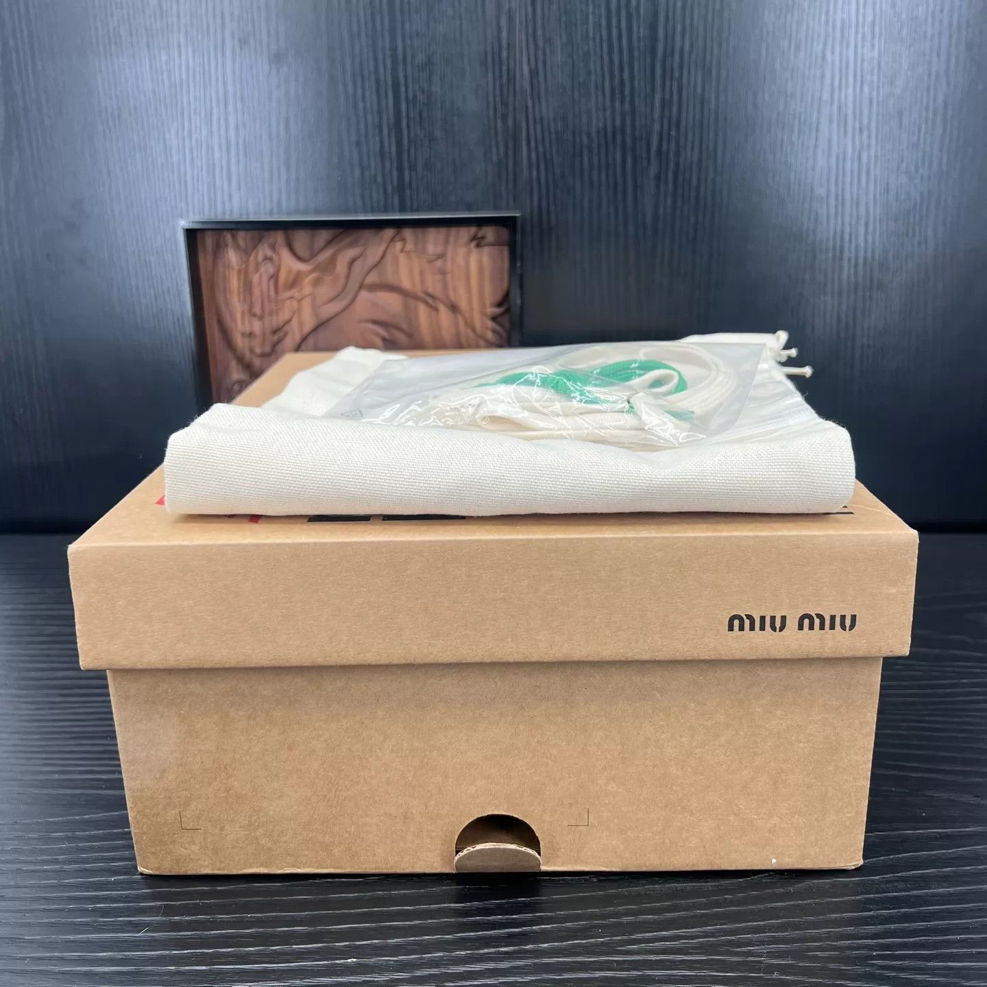 Miu Miu MIU MIU NB 530 Women's Light Brown 37 Size US 6.5 / IT 36.5 - 9 Thumbnail