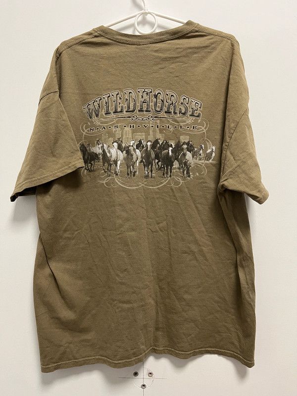 Vintage Wild Horse Western Gildan XL Vintage Retro T-Shirt Size US XL / EU 56 / 4 - 3 Thumbnail