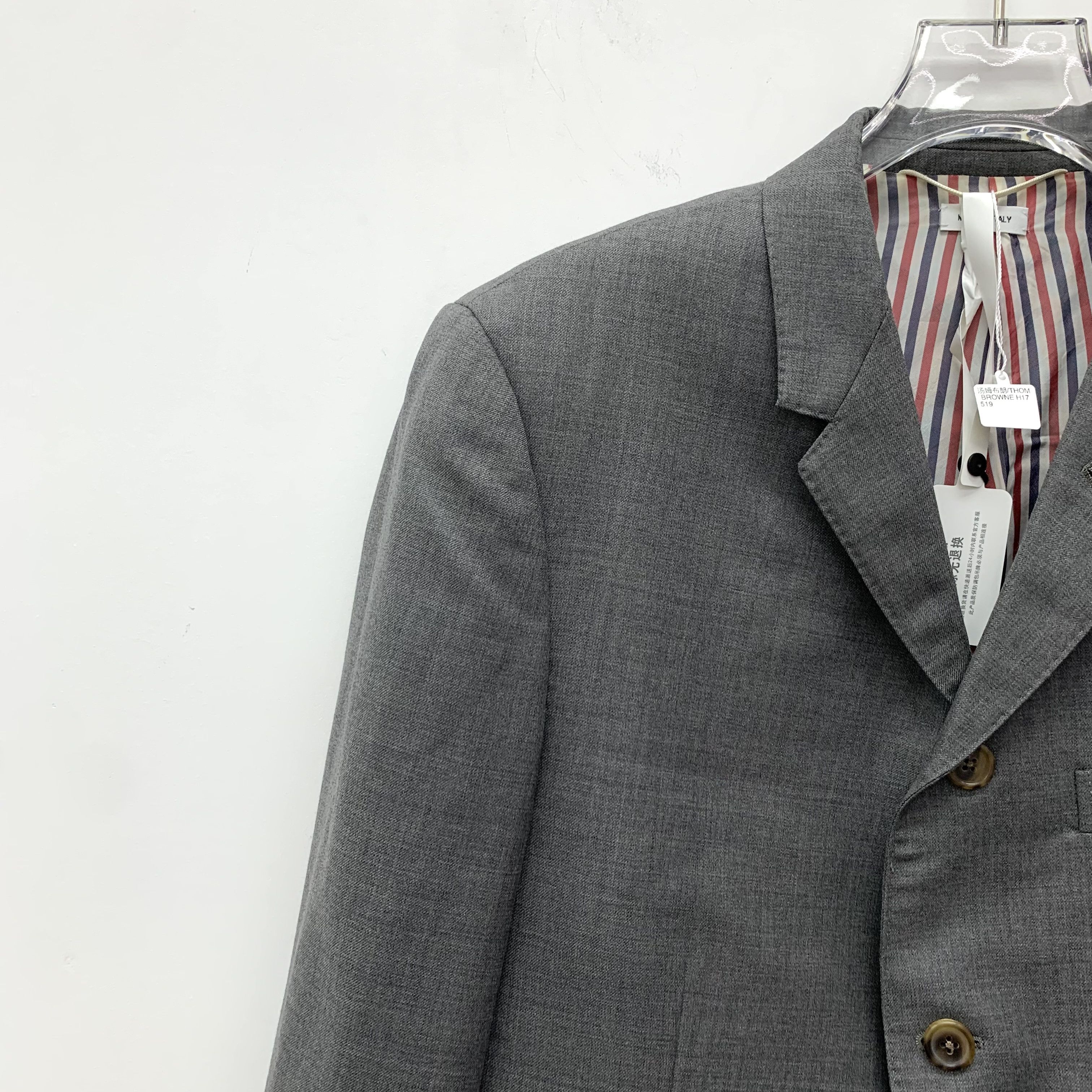 Thom Browne Thom Browne Dark Grey Wool Blazer (48 M) Size 48R - 2 Thumbnail