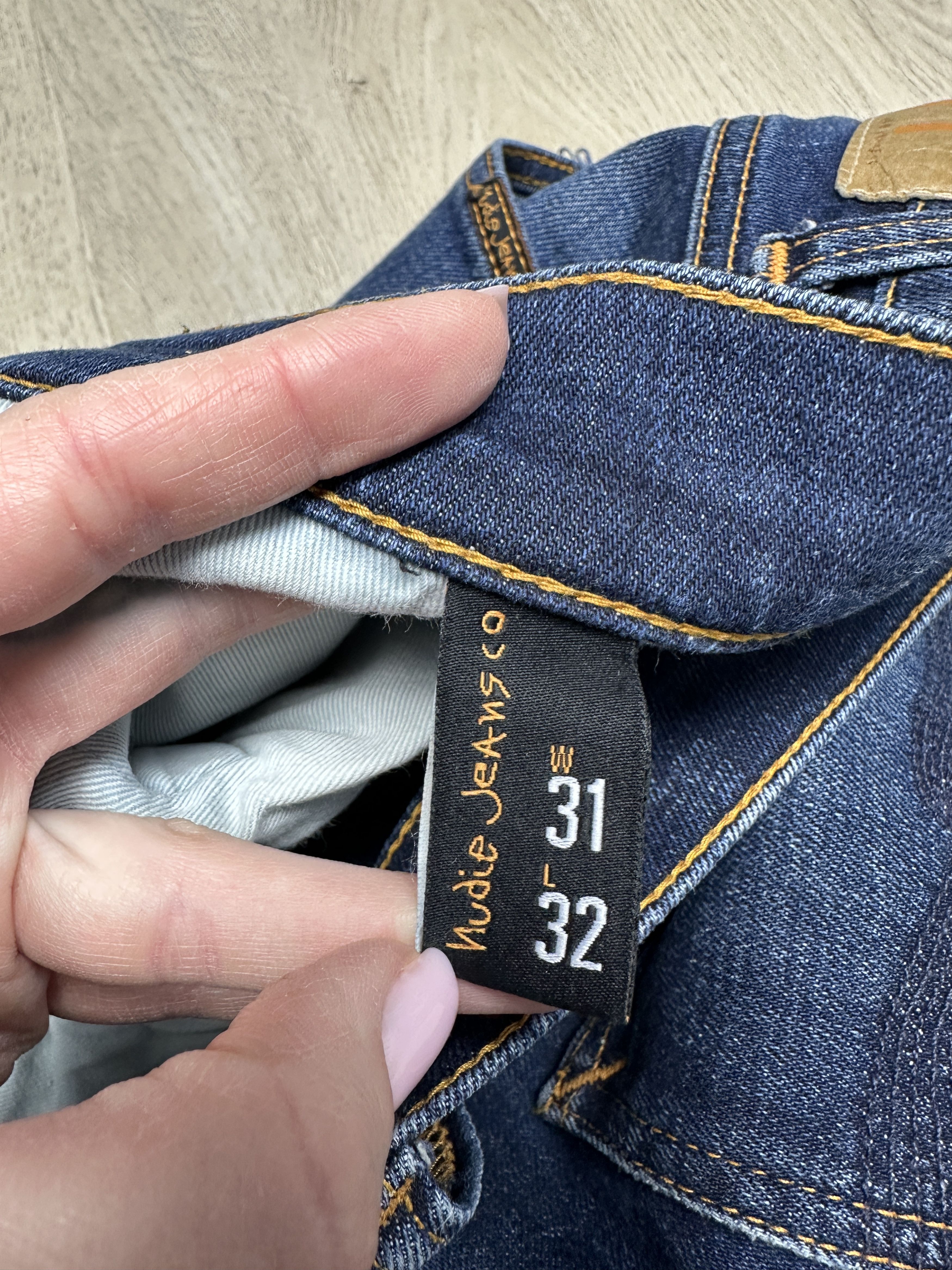 Nudie Jeans Nudie Jeans Lean Dean Vintage Mens Denim Pants Size US 31 - 8 Thumbnail