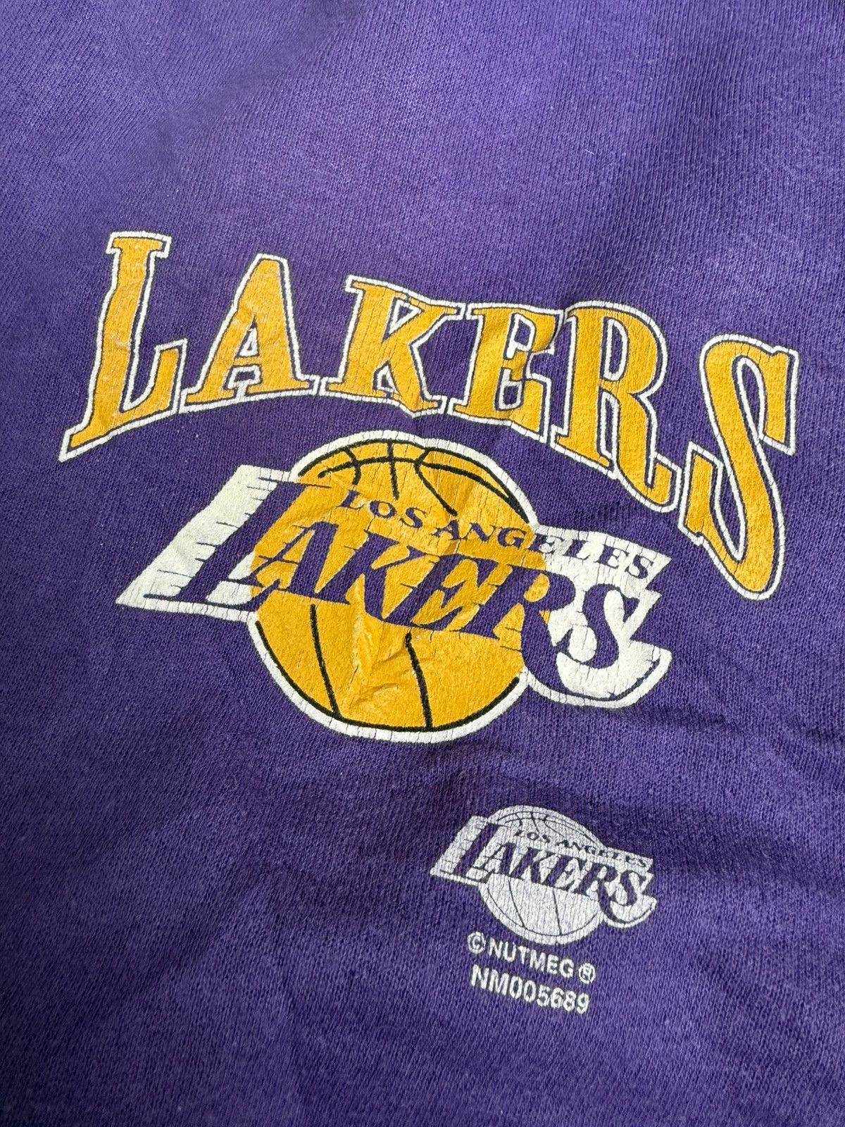NBA × Nutmeg Vintage Track pants NBA Los Angeles Lakers nutmeg jersey 90s Size US 32 / EU 48 - 3 Thumbnail