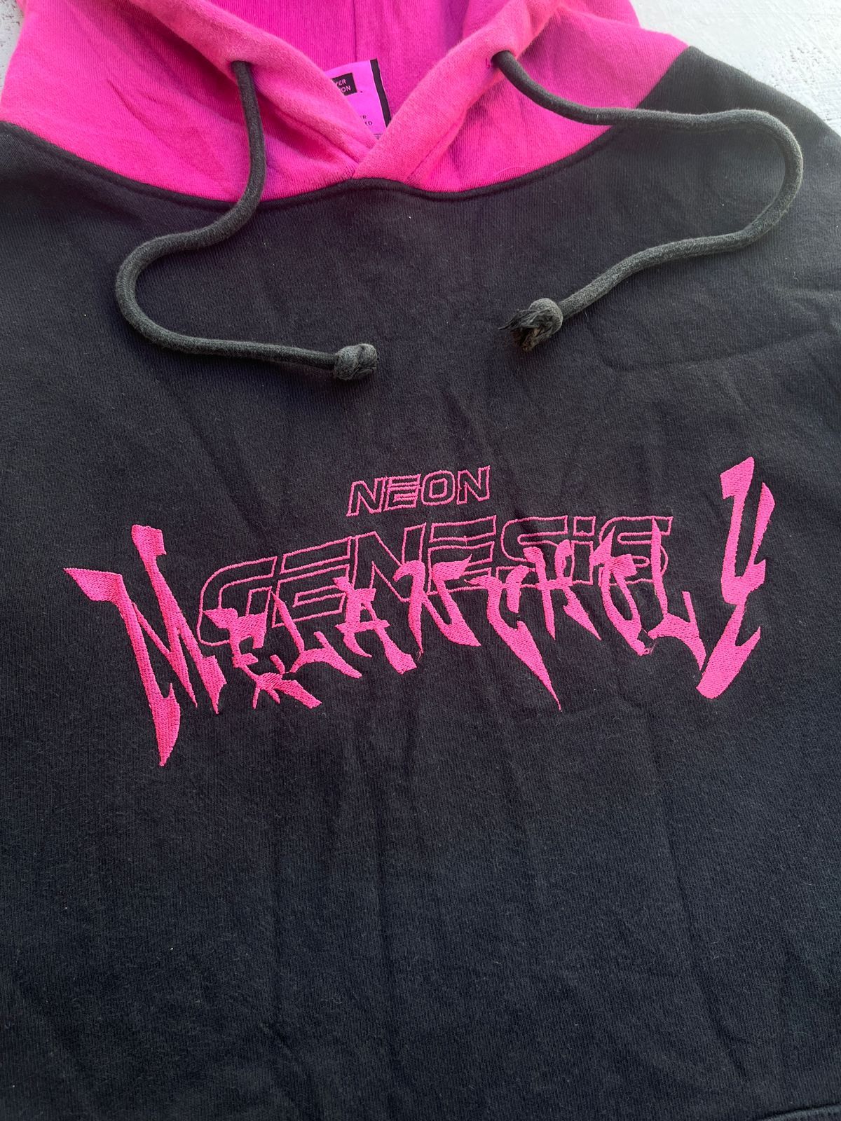 Japanese Brand Neon Genesis Melancholy Anime Embroidered Hoodie Cyber Y2K Size US M / EU 48-50 / 2 - 2 Thumbnail