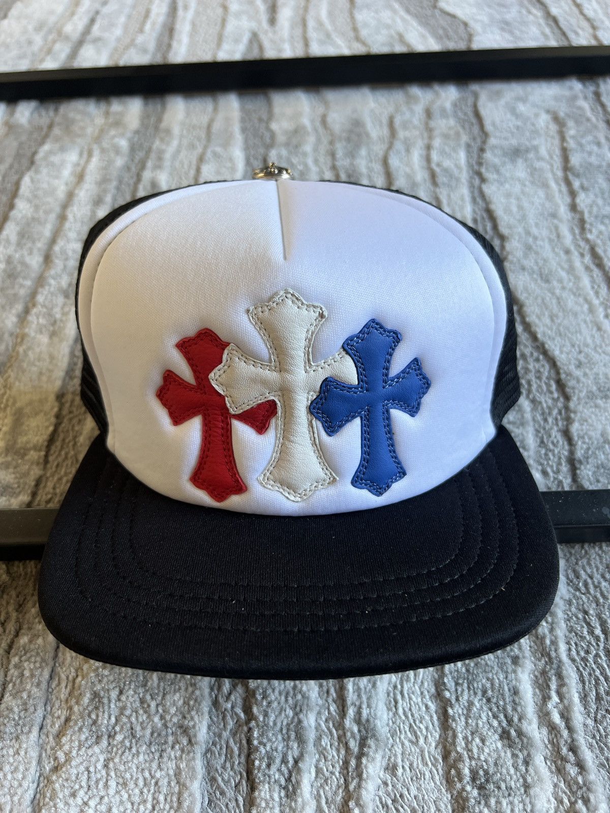 Chrome Hearts Chrome Hearts Triple Cross July 4th Hat | Grailed