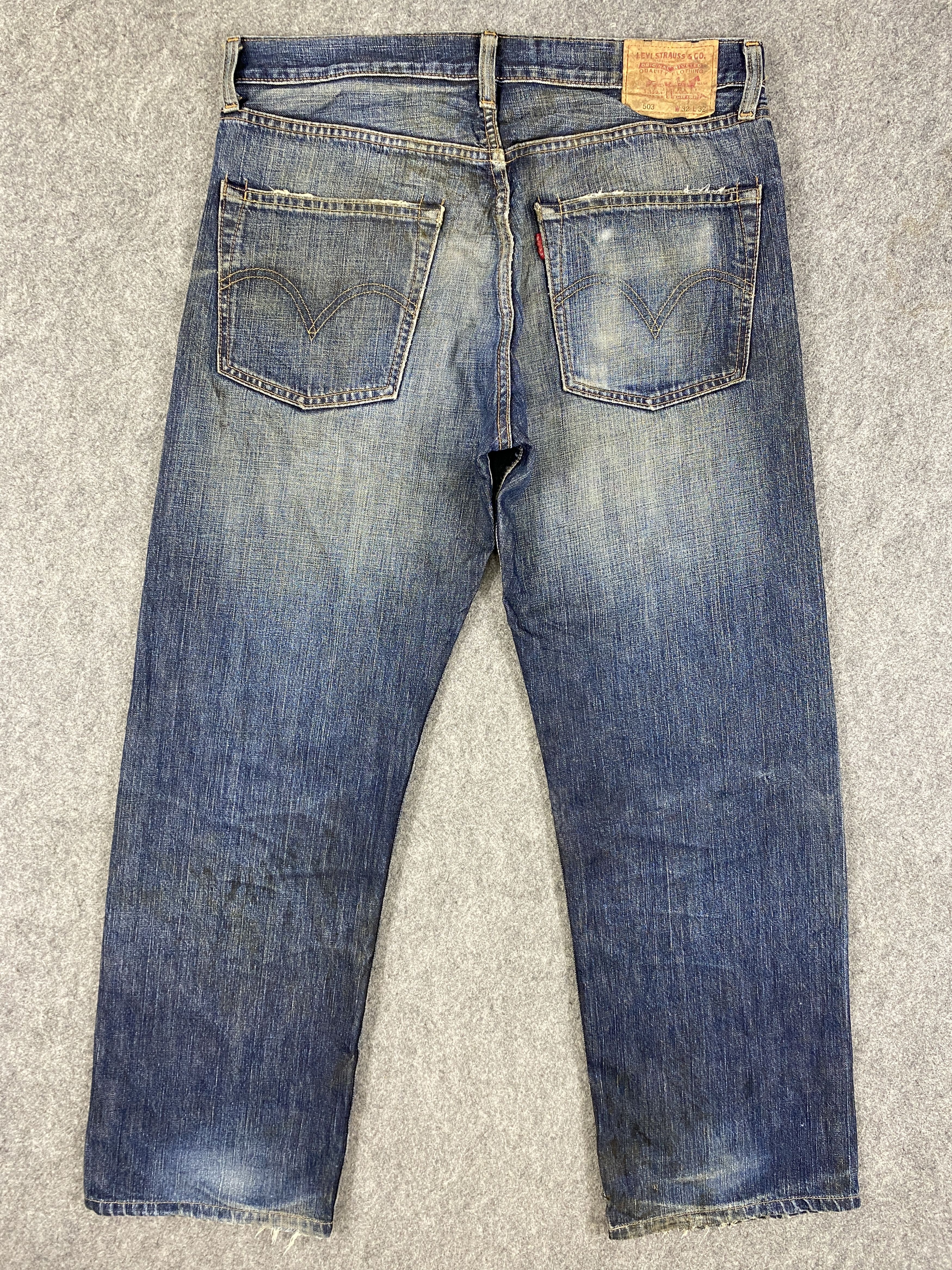 Levi's Blue Distressed Vintage Levi's 503 34x30 Denim -JN2158 Size US 34 / EU 50 - 2 Thumbnail