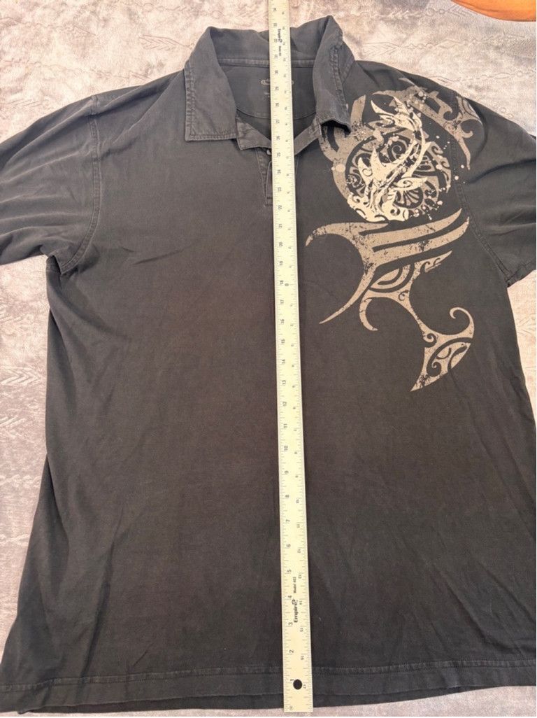 Other Men's Crazy Shirts Polo Shirt XL Black Graphic Print Size US XL / EU 56 / 4 - 4 Thumbnail