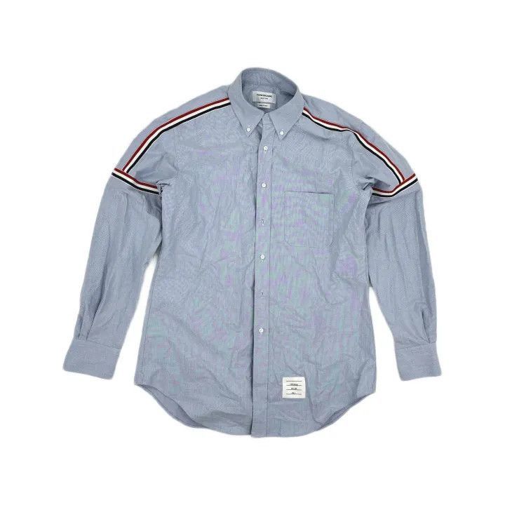 Thom Browne Thom Browne Blue Long Sleeve Shirt for Men -2507 Size US L / EU 52-54 / 3 - 8 Thumbnail
