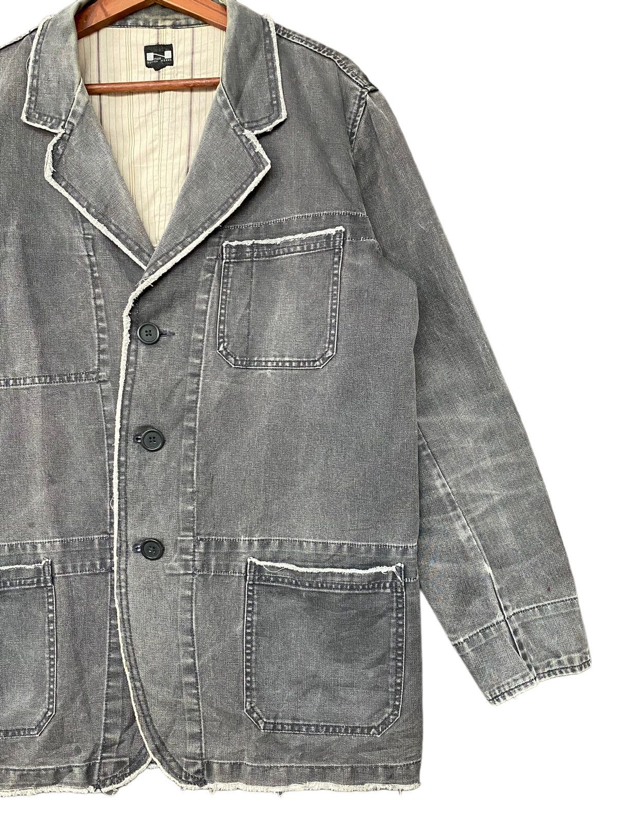 Japanese Brand × Vintage Vintage Japanese Brand Nylaus Sun Faded Chore Jacket 1990s Size US L / EU 52-54 / 3 - 4 Thumbnail