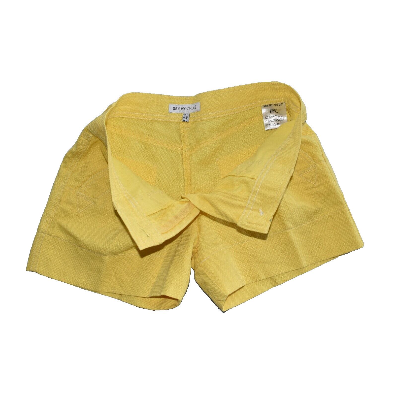See by Chloe NEW SEE BY CHLOE Woven Tweed Cotton Linen Mini Shorts Size 4 Size 27" / US 4 / IT 40 - 3 Thumbnail