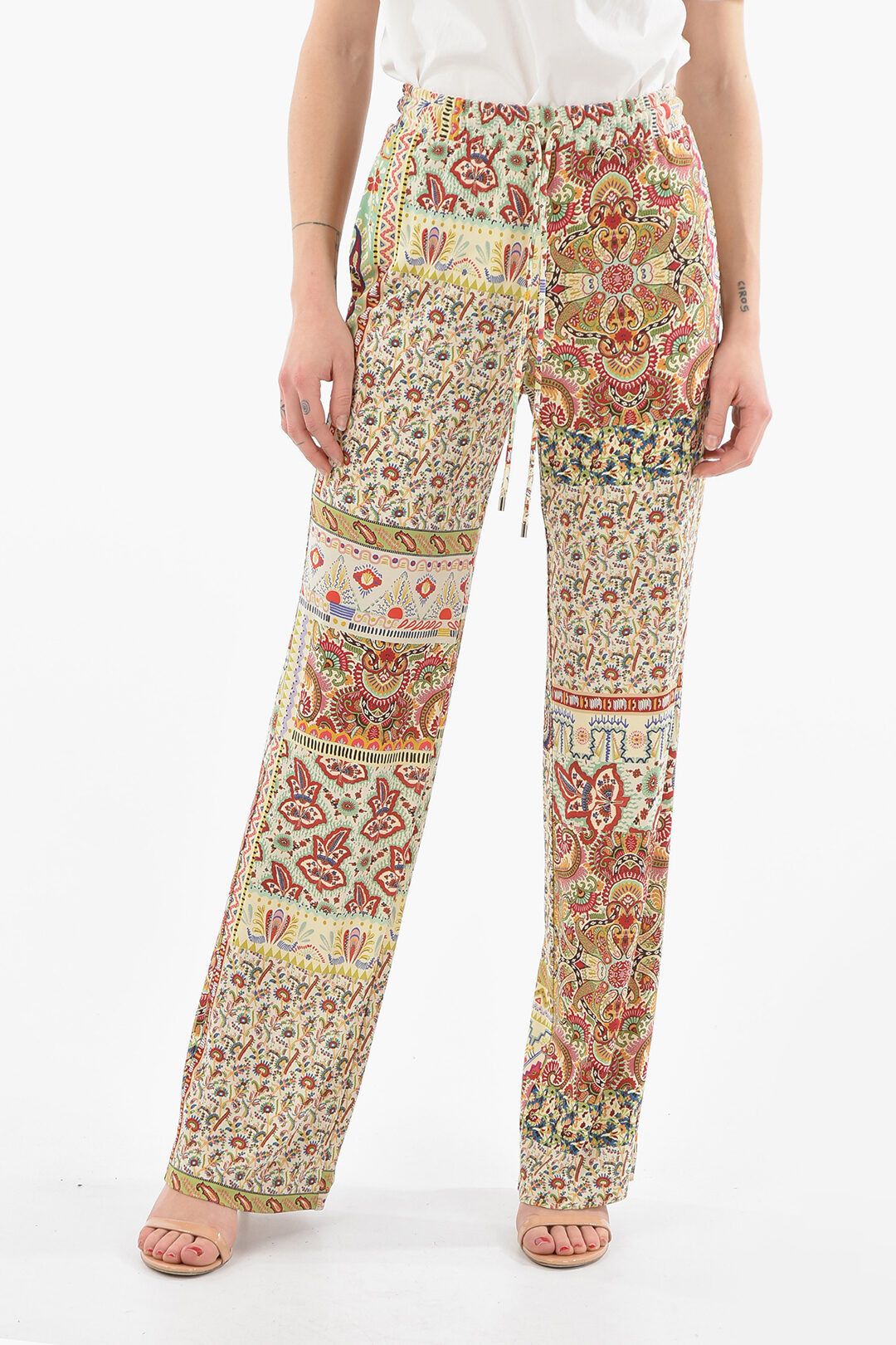 image of Etro Og1Mm0124 Pant In Multicolor, Women's (Size 30)