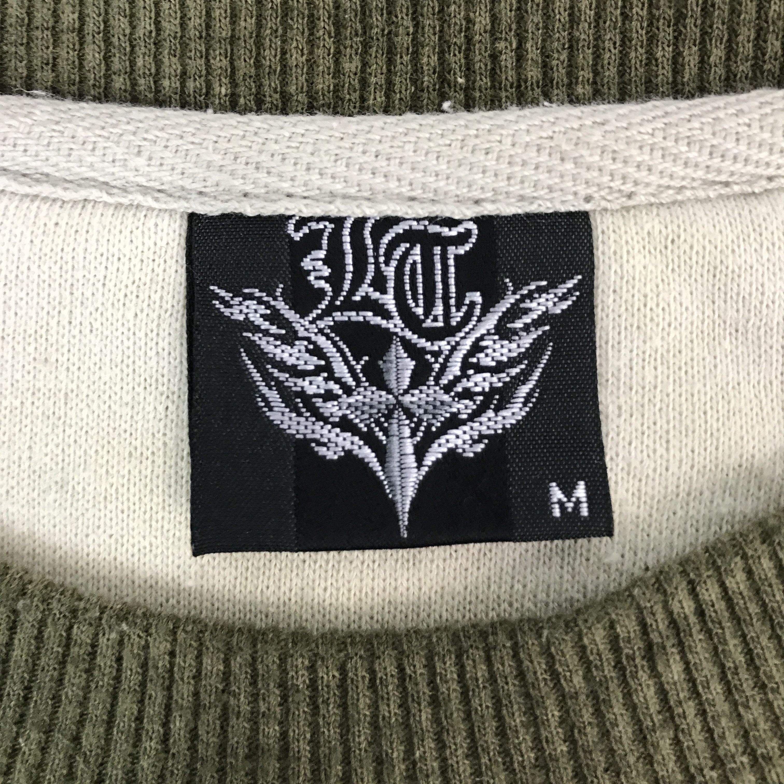 Japanese Brand GOTHIC PUNK DESIGN LUSTRE SWEATSHIRT JACKET Size US M / EU 48-50 / 2 - 9 Thumbnail